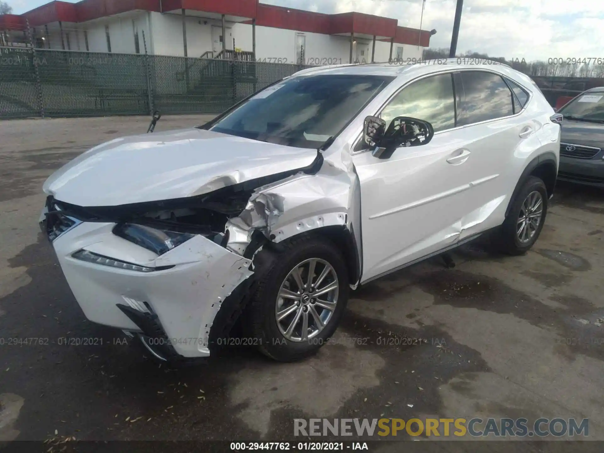 2 Фотография поврежденного автомобиля JTJDARDZ9M5022077 LEXUS NX 2021