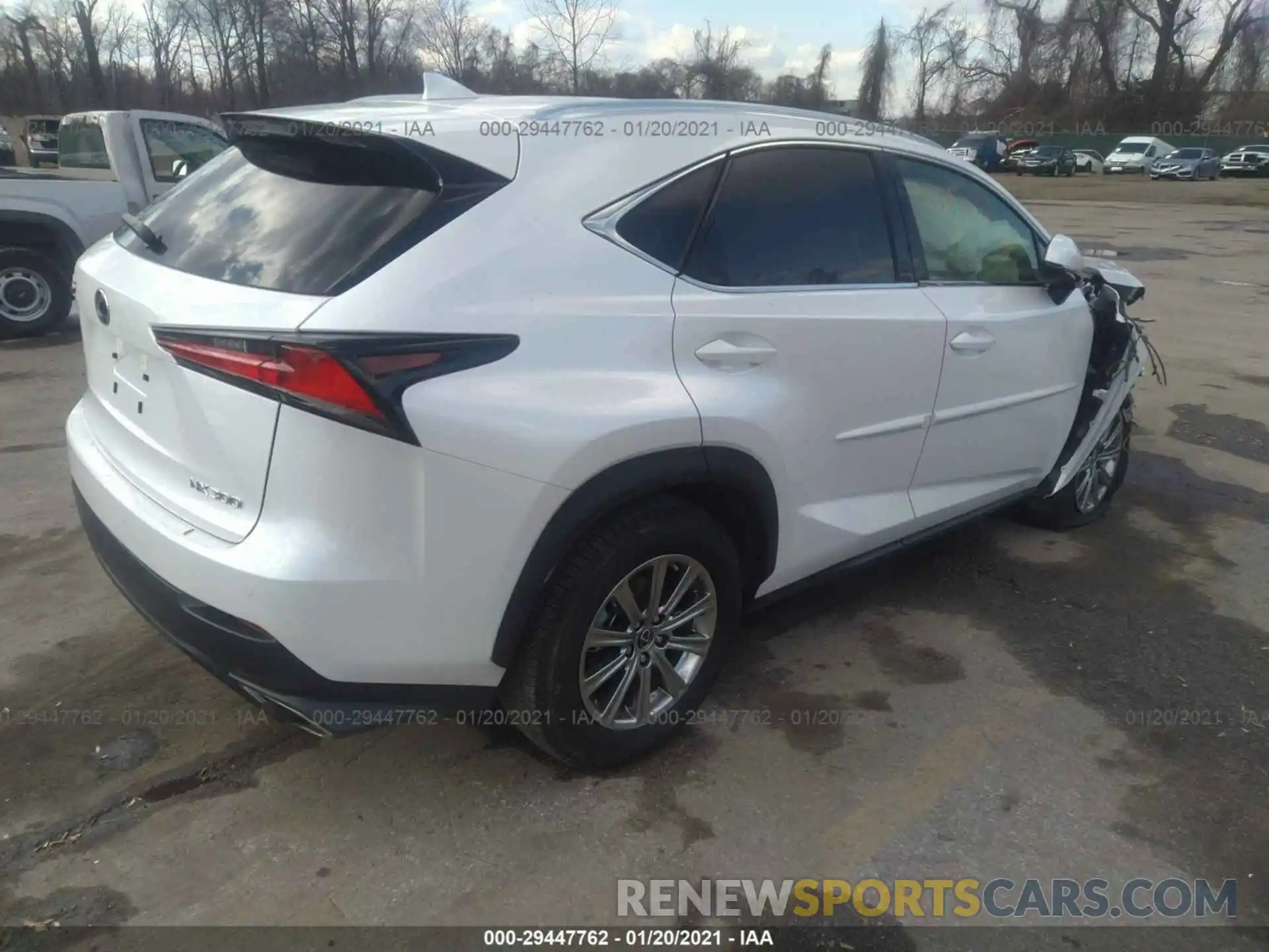 4 Фотография поврежденного автомобиля JTJDARDZ9M5022077 LEXUS NX 2021