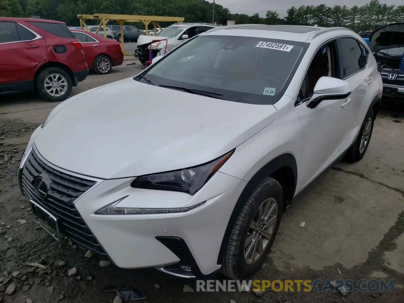 2 Фотография поврежденного автомобиля JTJDARDZXM5019964 LEXUS NX 2021