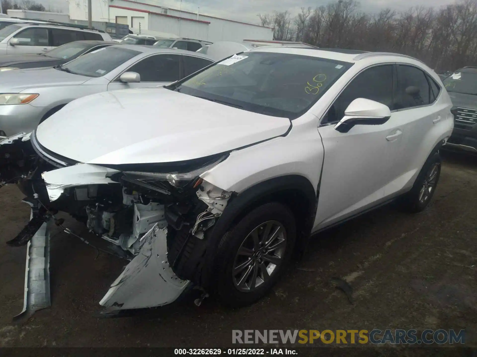 2 Фотография поврежденного автомобиля JTJDARDZXM5022136 LEXUS NX 2021