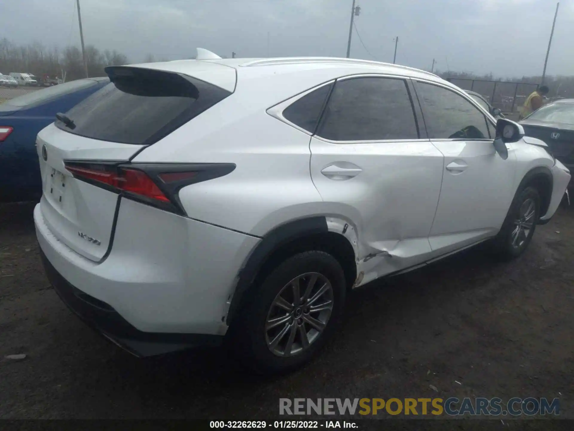 4 Фотография поврежденного автомобиля JTJDARDZXM5022136 LEXUS NX 2021