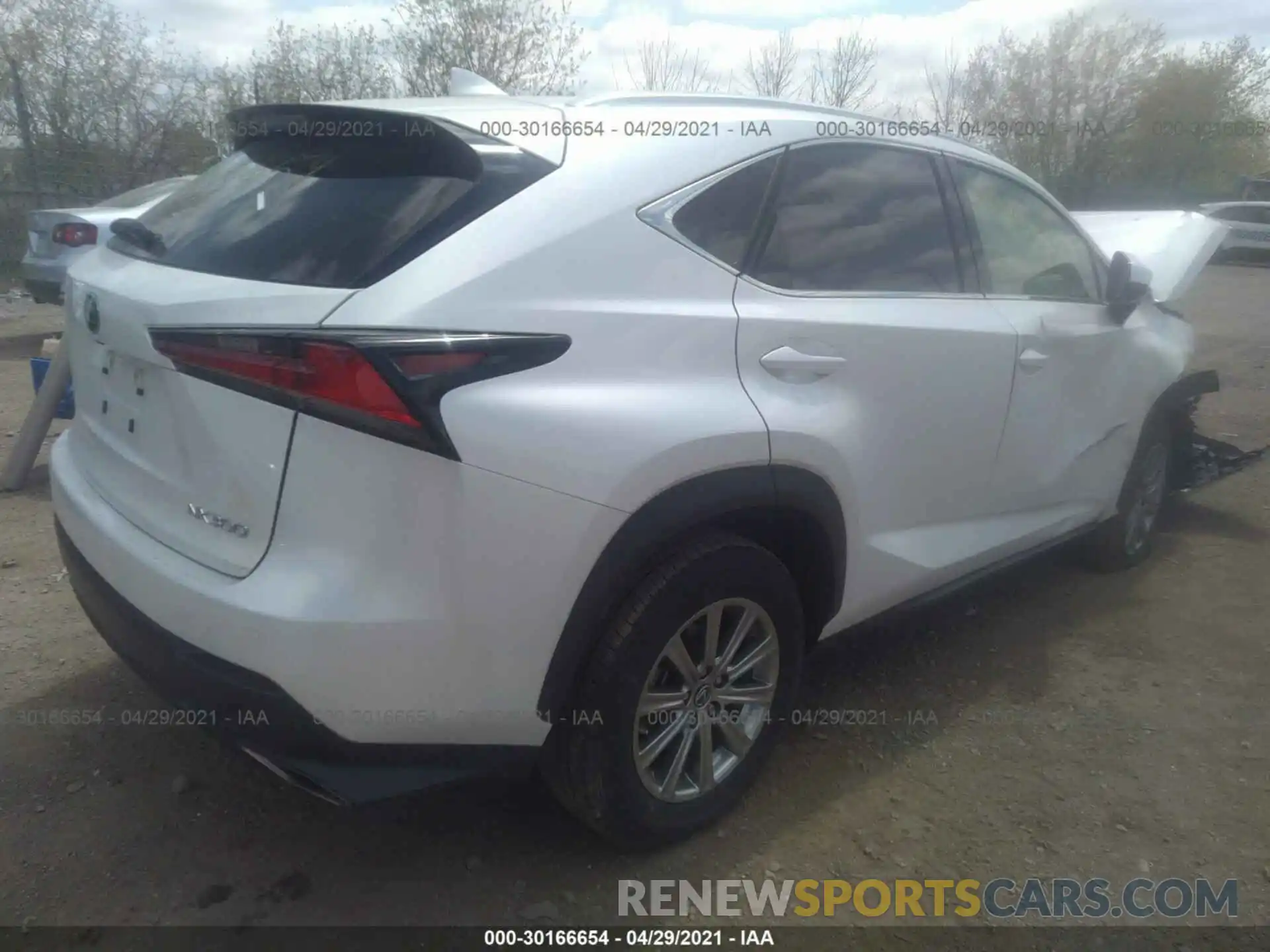 4 Фотография поврежденного автомобиля JTJDARDZXM5022279 LEXUS NX 2021