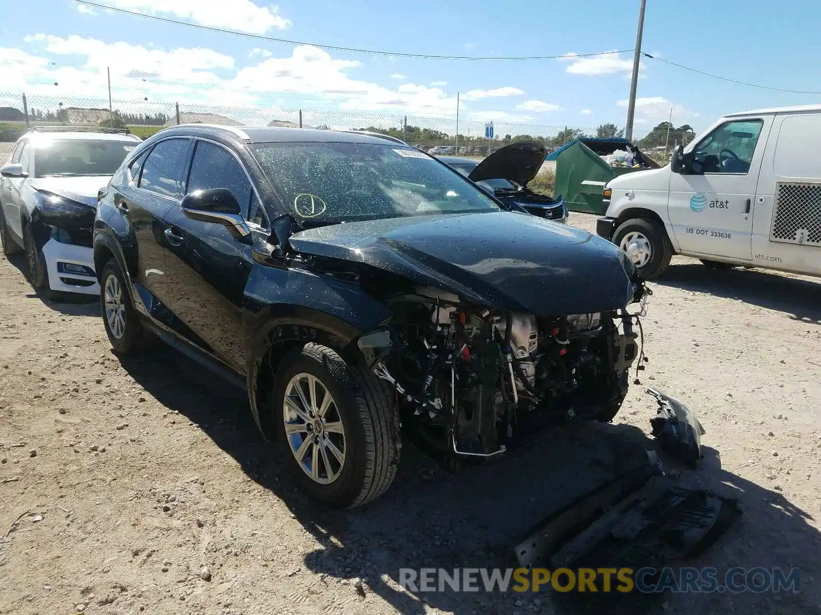 1 Photograph of a damaged car JTJDJRDZ0M2149897 LEXUS NX 2021