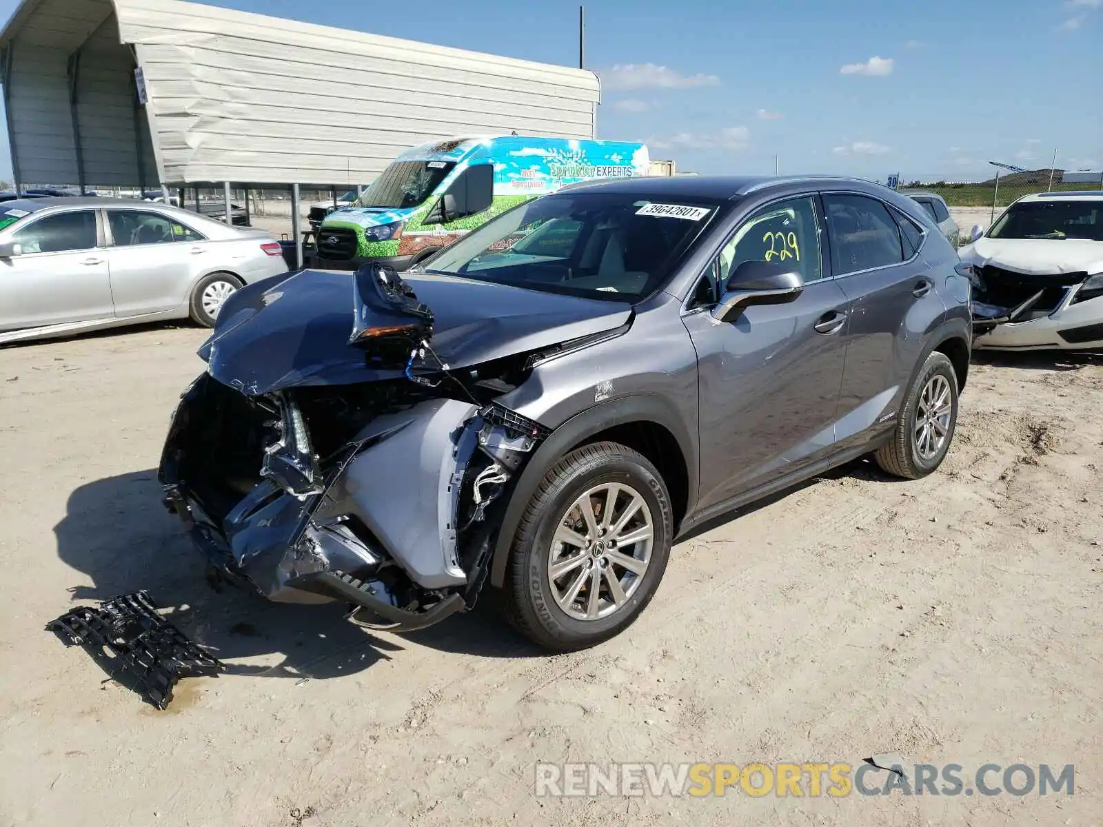 2 Фотография поврежденного автомобиля JTJDJRDZ2M2157872 LEXUS NX 2021