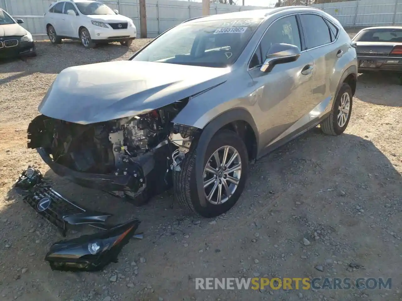 2 Фотография поврежденного автомобиля JTJDJRDZ2M2159587 LEXUS NX 2021