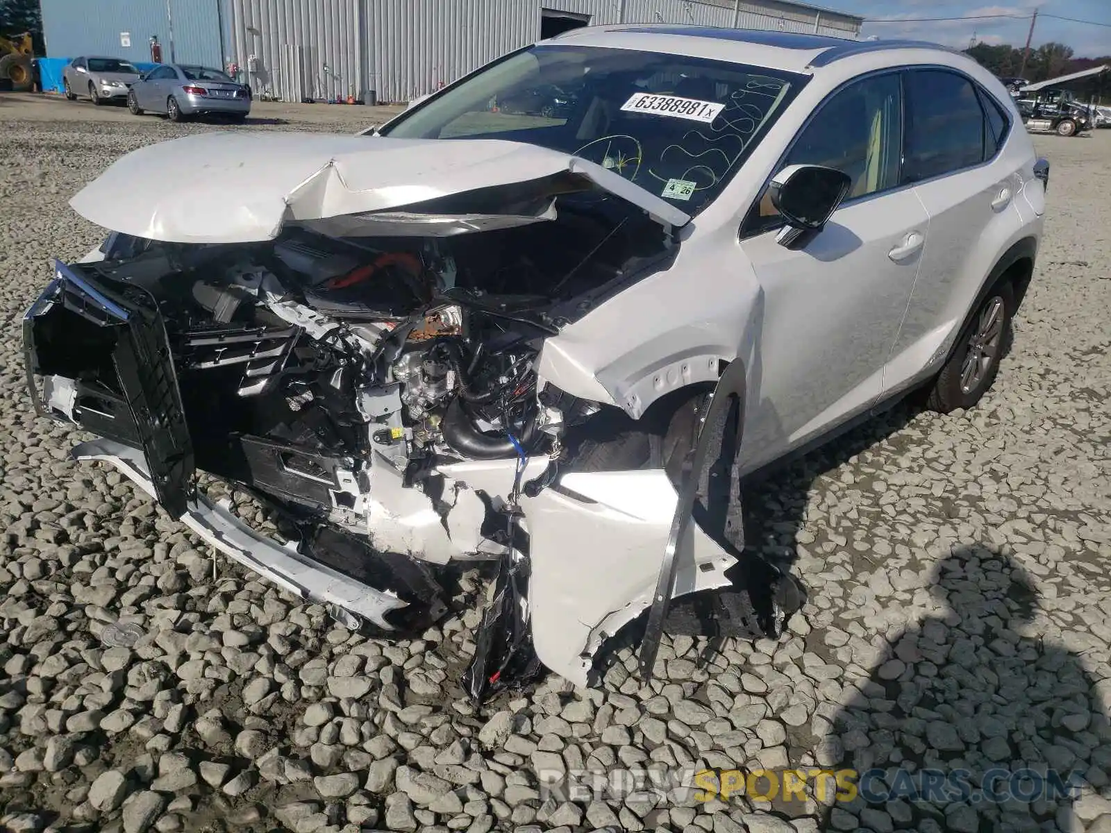 2 Фотография поврежденного автомобиля JTJDJRDZ6M5013997 LEXUS NX 2021