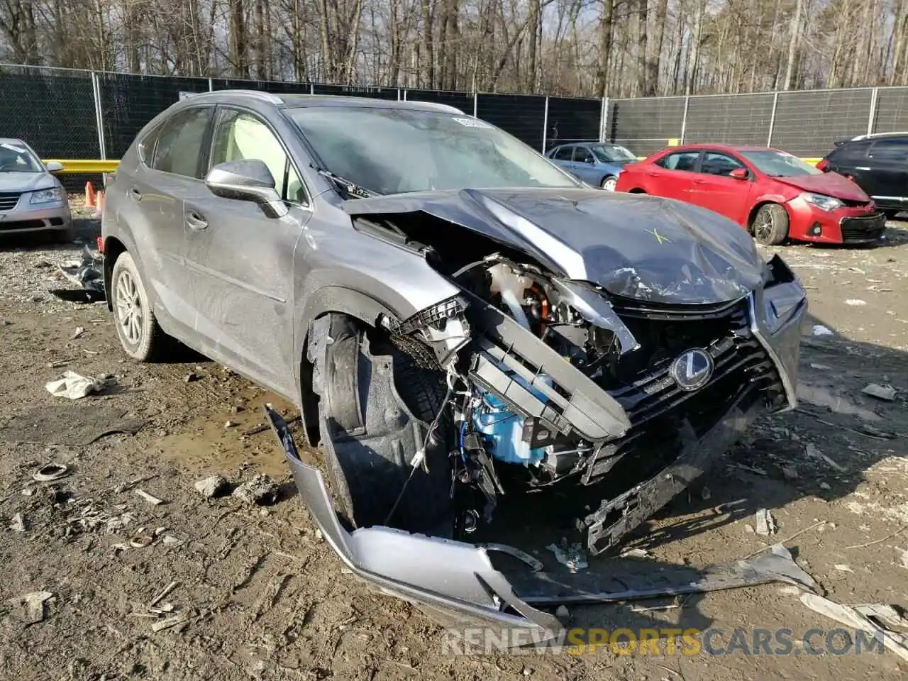 1 Photograph of a damaged car JTJDJRDZ7M2169628 LEXUS NX 2021