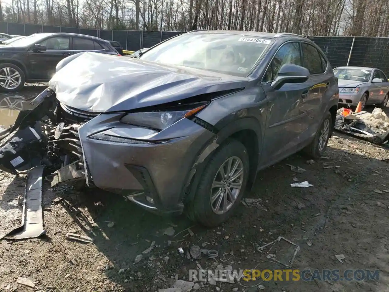 2 Photograph of a damaged car JTJDJRDZ7M2169628 LEXUS NX 2021