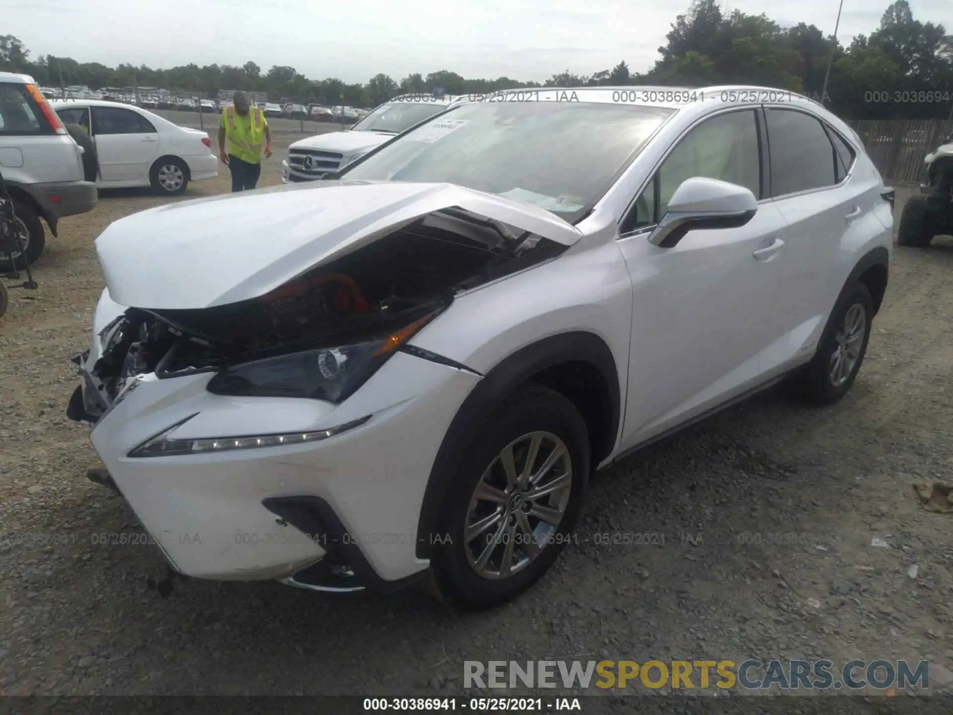 2 Фотография поврежденного автомобиля JTJDJRDZ8M2149288 LEXUS NX 2021