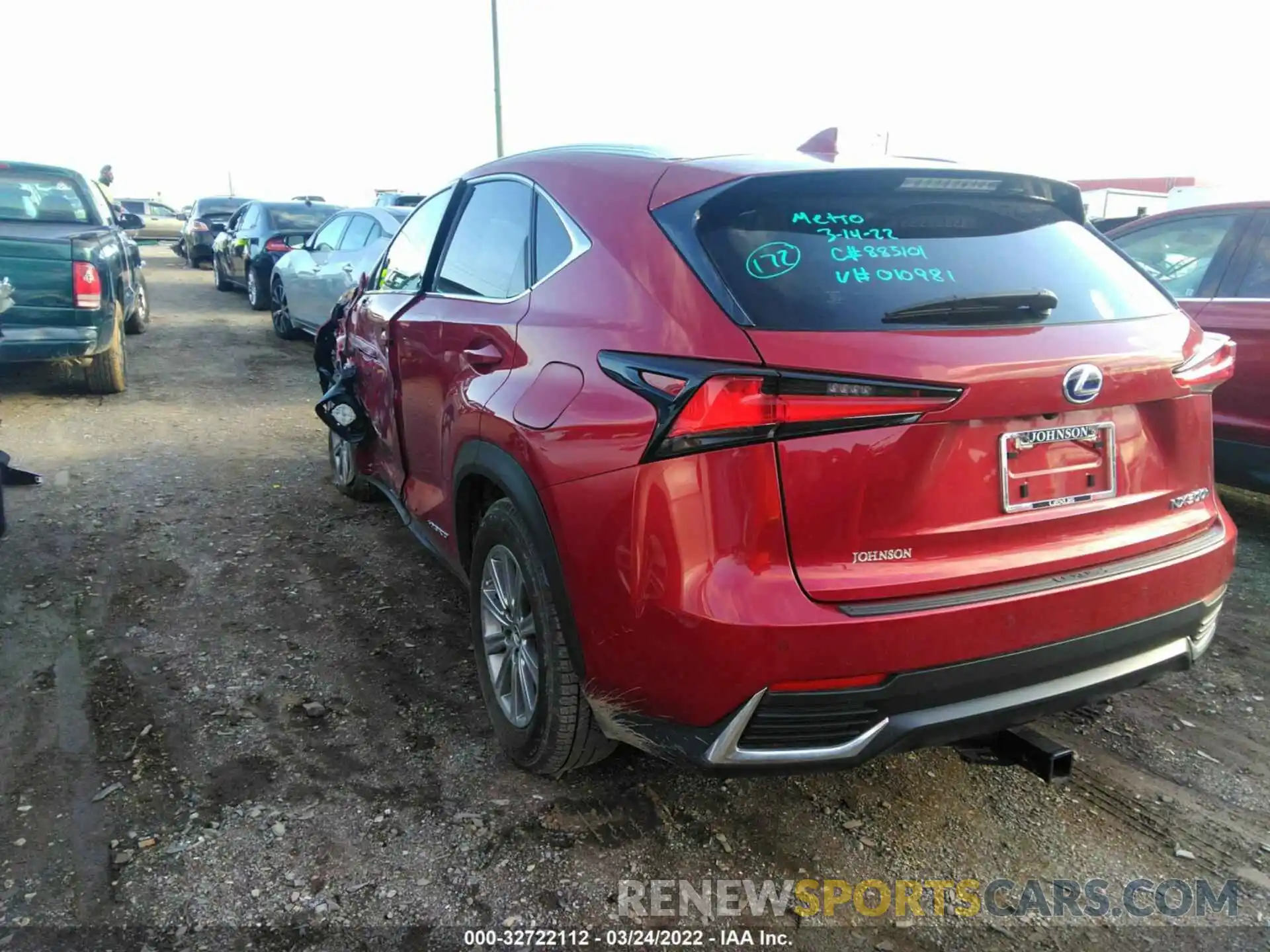 3 Фотография поврежденного автомобиля JTJDJRDZ9M5010981 LEXUS NX 2021