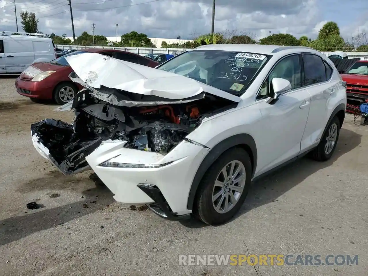 2 Photograph of a damaged car JTJDJRDZ9M5013315 LEXUS NX 2021