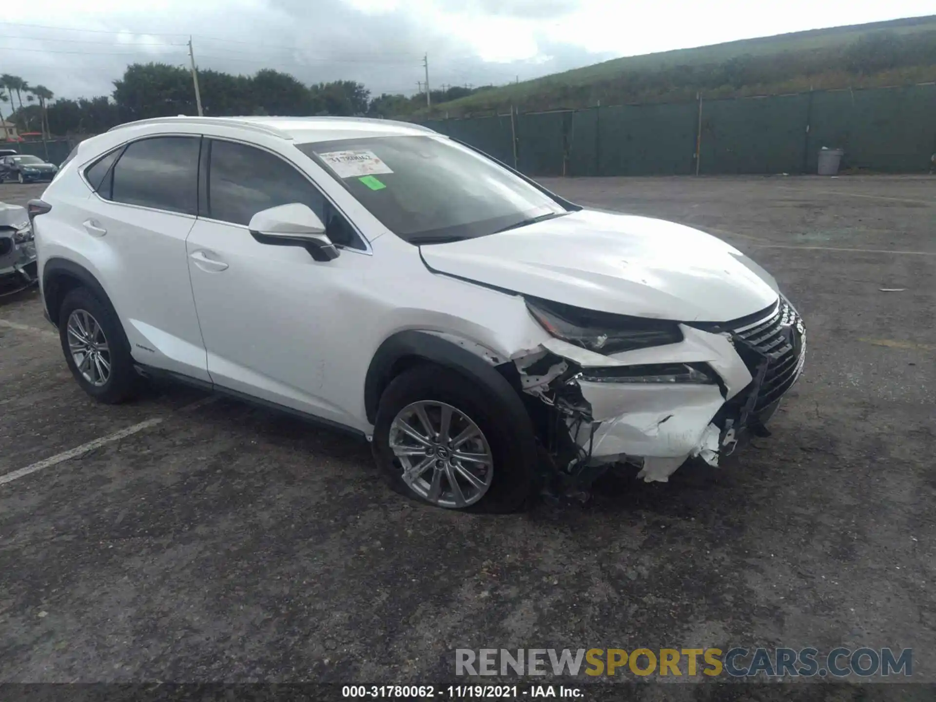 1 Photograph of a damaged car JTJDJRDZXM5011699 LEXUS NX 2021