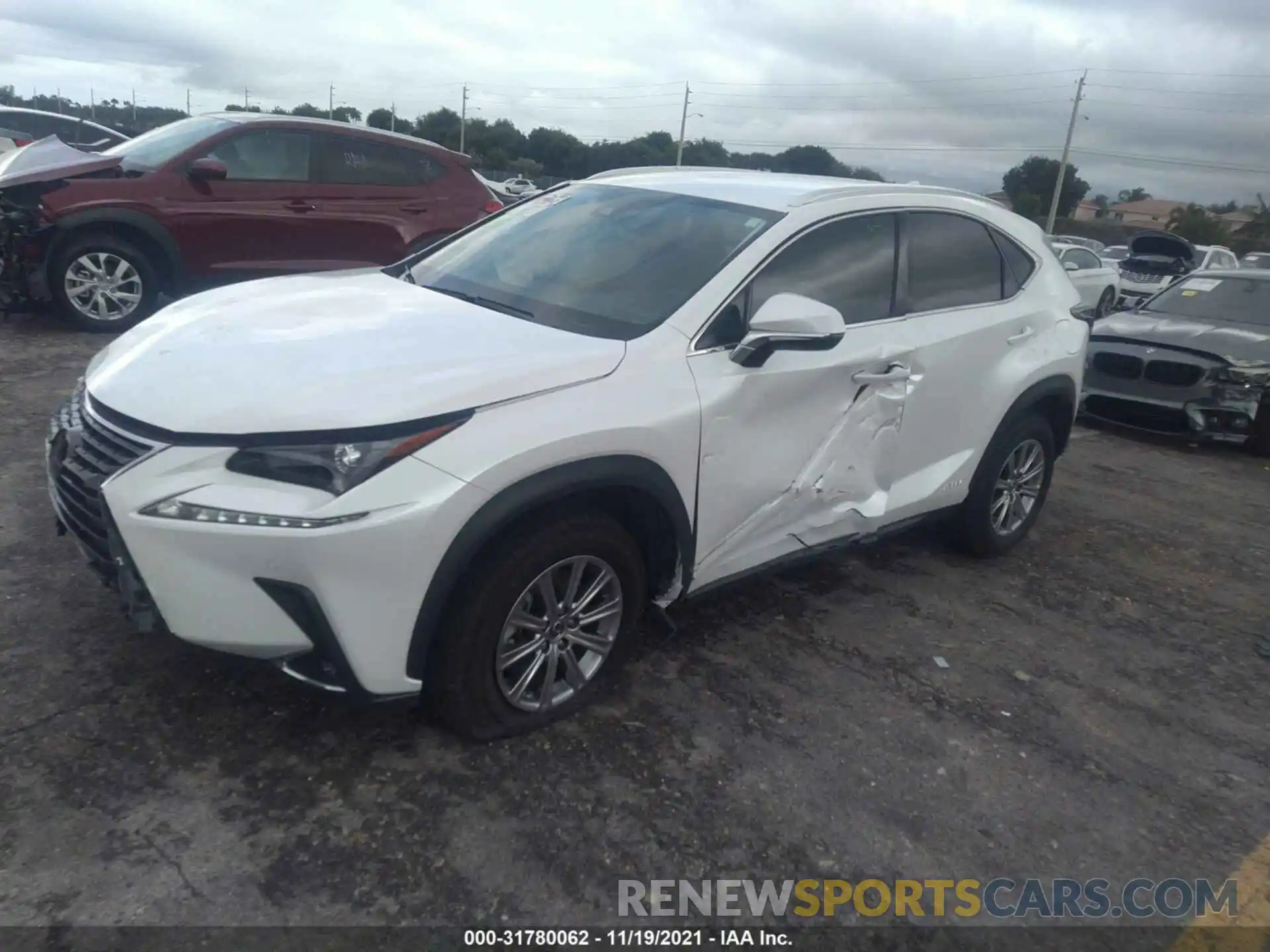 2 Photograph of a damaged car JTJDJRDZXM5011699 LEXUS NX 2021