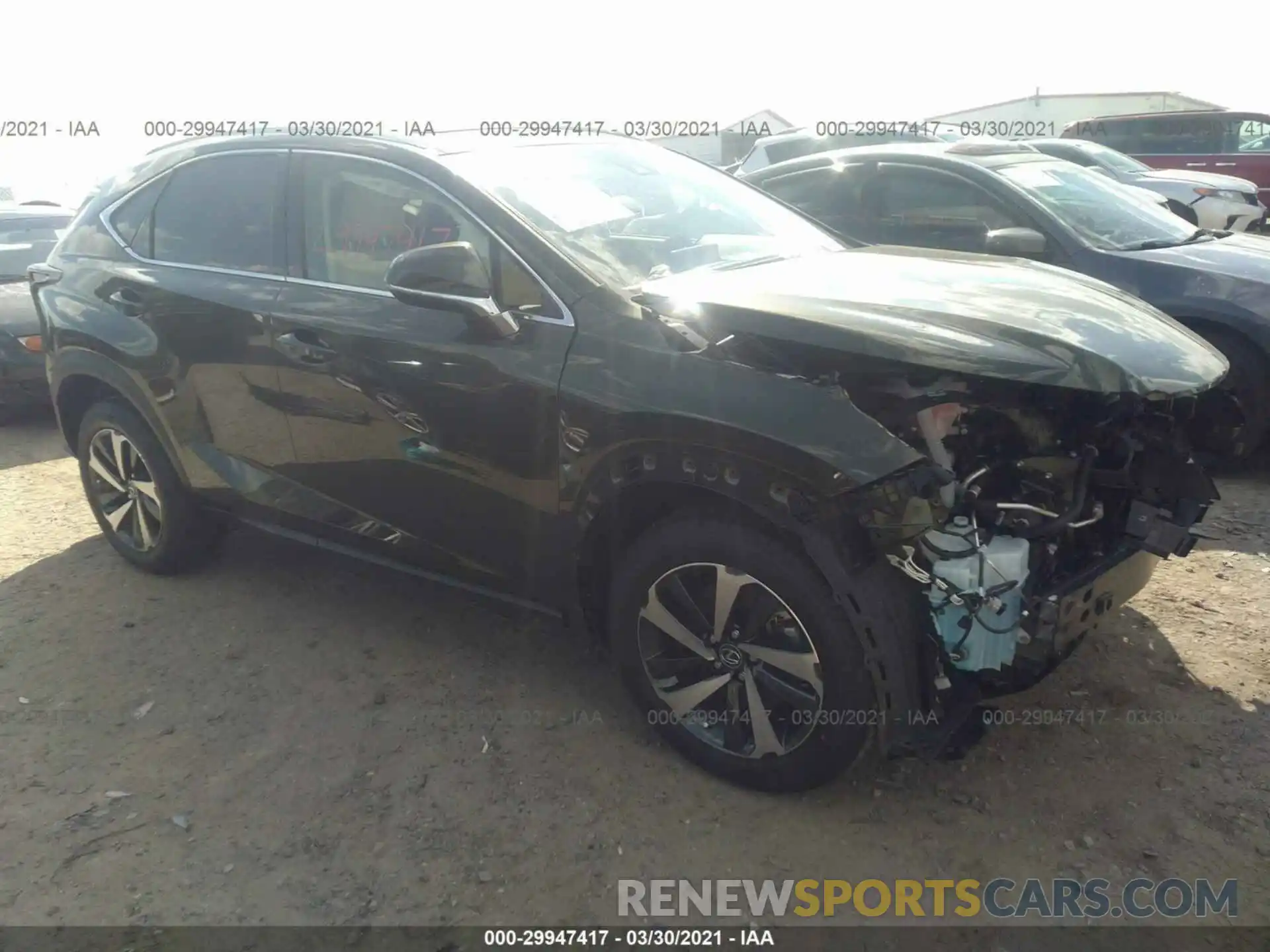 1 Photograph of a damaged car JTJGARBZ0M2182169 LEXUS NX 2021