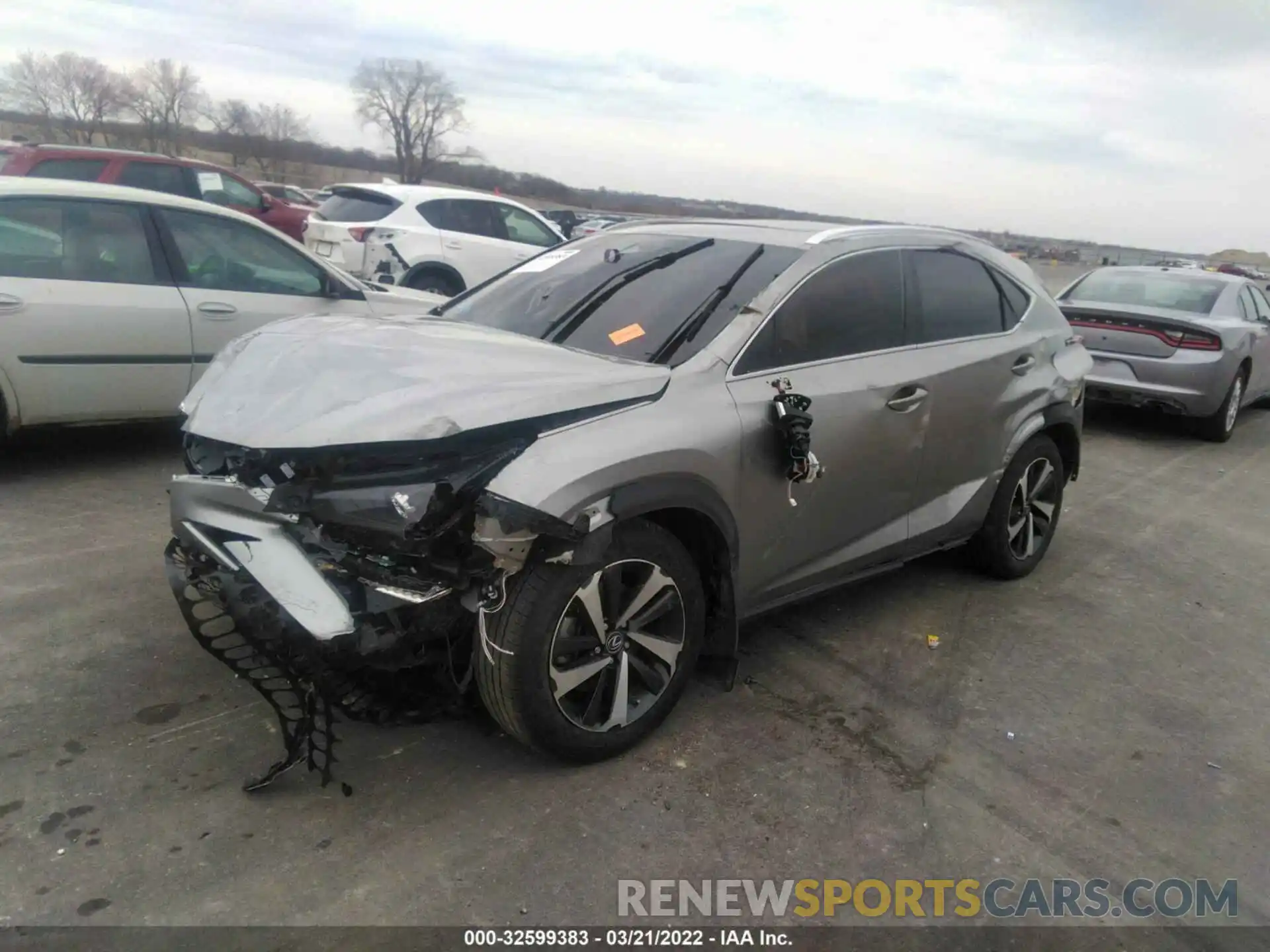 2 Фотография поврежденного автомобиля JTJGARBZ1M2200629 LEXUS NX 2021