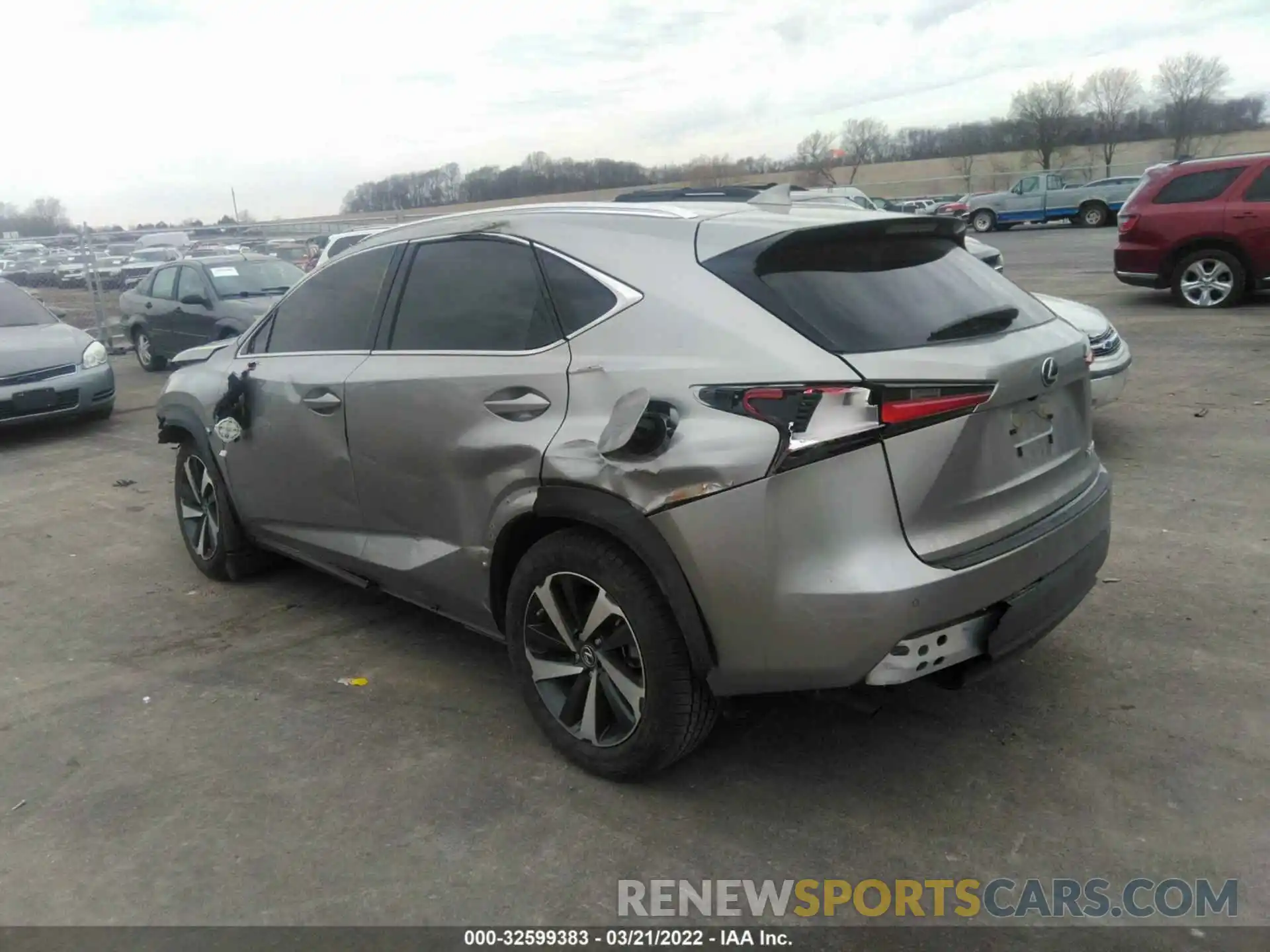 3 Фотография поврежденного автомобиля JTJGARBZ1M2200629 LEXUS NX 2021