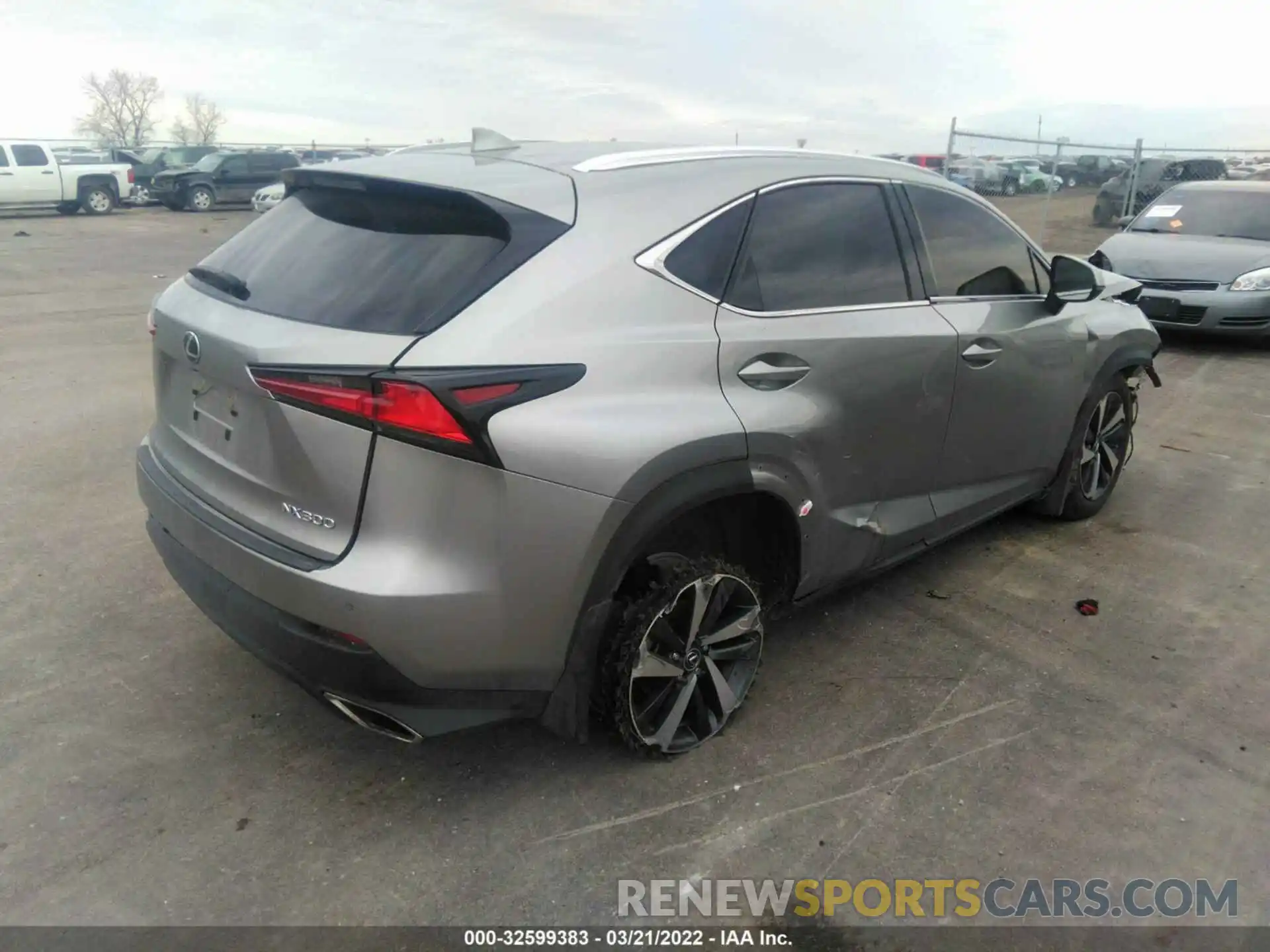 4 Фотография поврежденного автомобиля JTJGARBZ1M2200629 LEXUS NX 2021