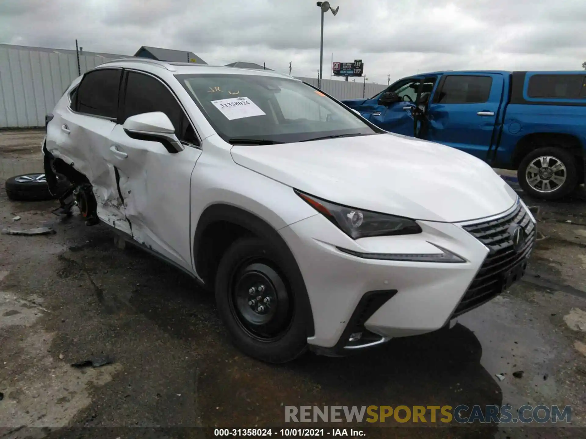 1 Photograph of a damaged car JTJGARBZ1M5030285 LEXUS NX 2021