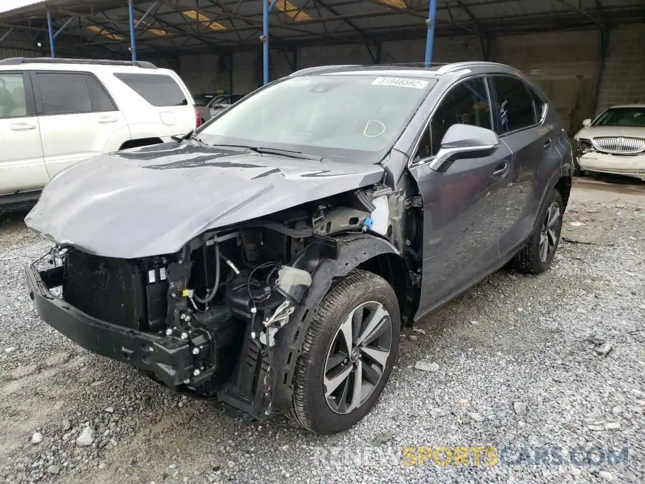 2 Photograph of a damaged car JTJGARBZ2M2197353 LEXUS NX 2021