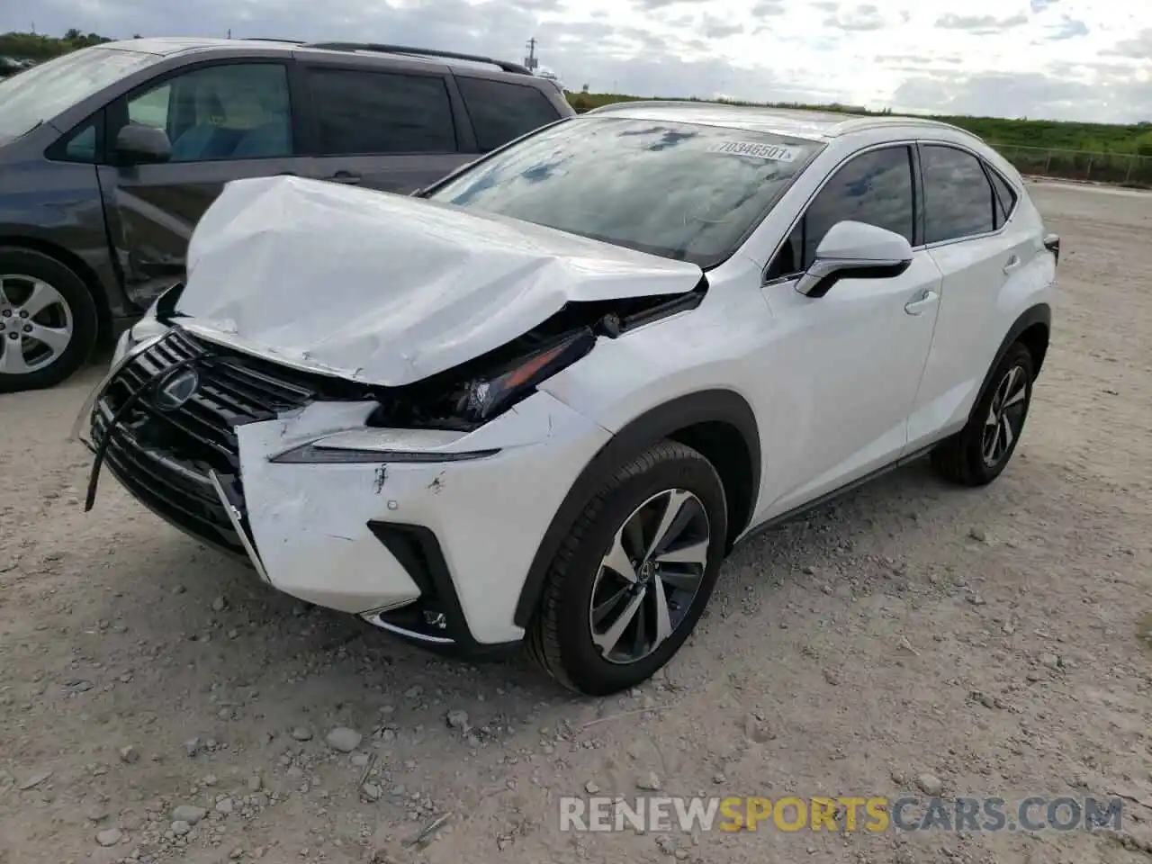 2 Фотография поврежденного автомобиля JTJGARBZ2M5021191 LEXUS NX 2021