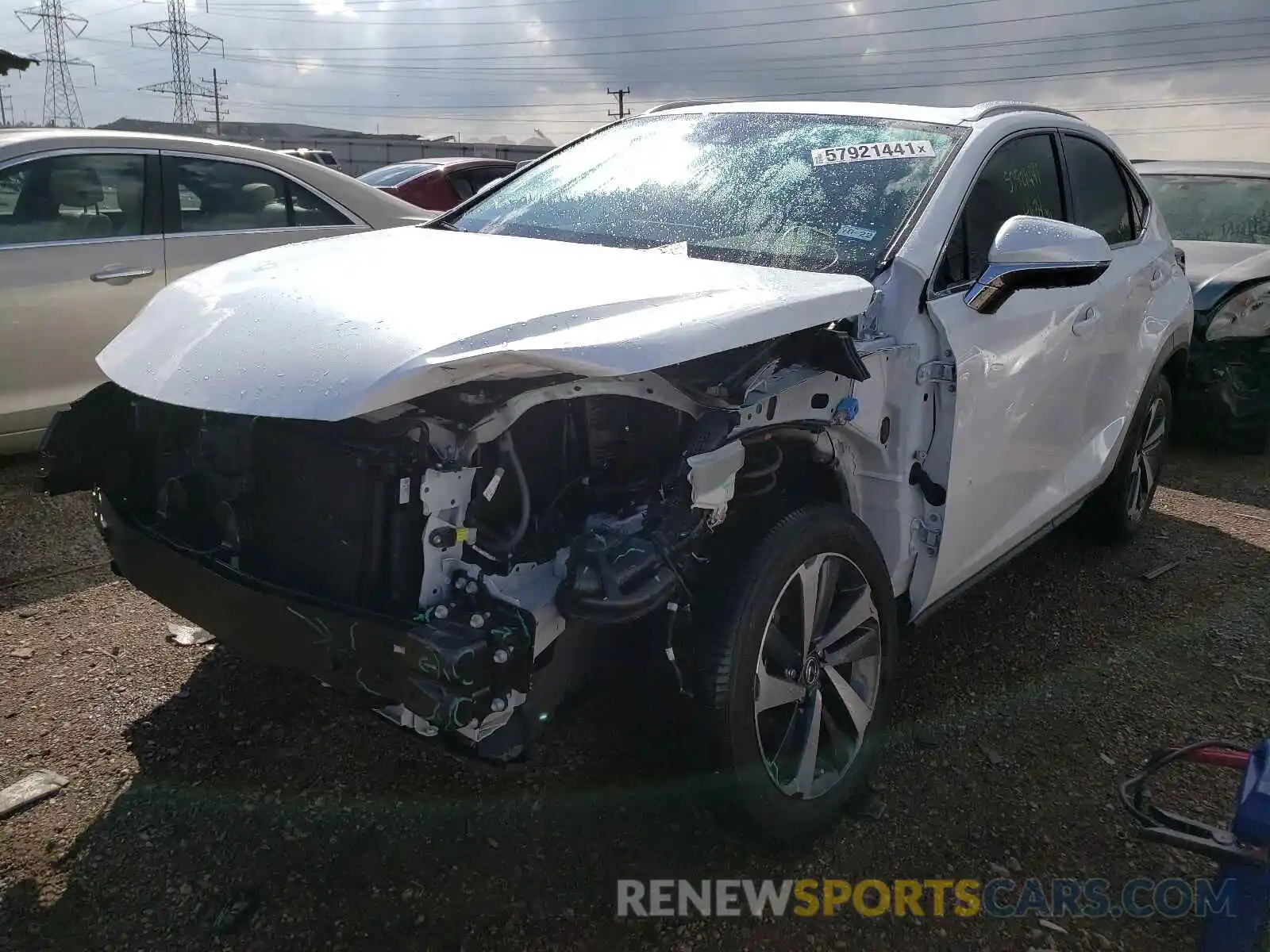 2 Photograph of a damaged car JTJGARBZ2M5022003 LEXUS NX 2021