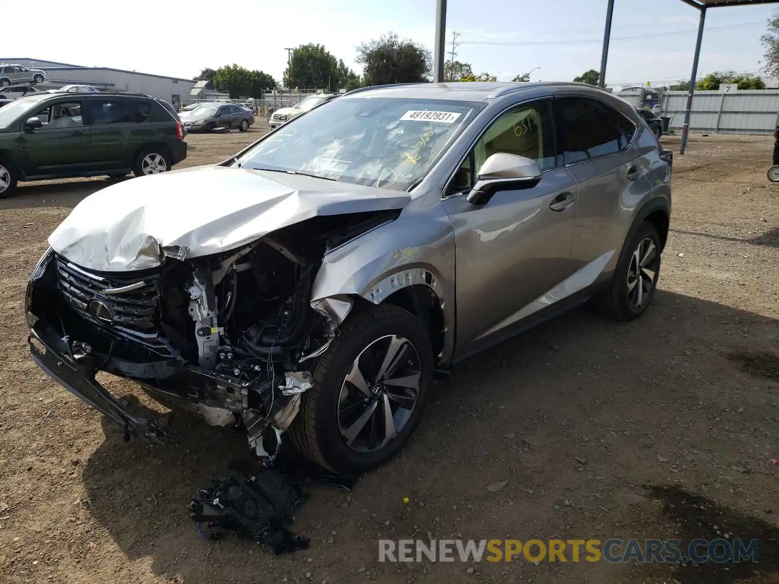 2 Photograph of a damaged car JTJGARBZ3M2180240 LEXUS NX 2021