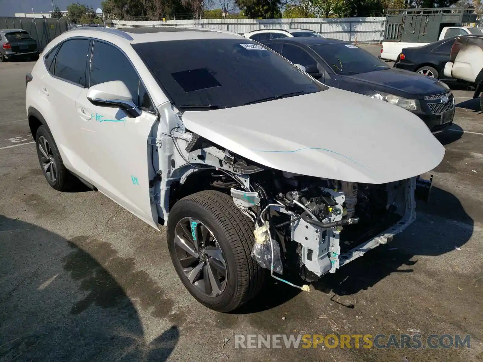 1 Photograph of a damaged car JTJGARBZ3M5028926 LEXUS NX 2021