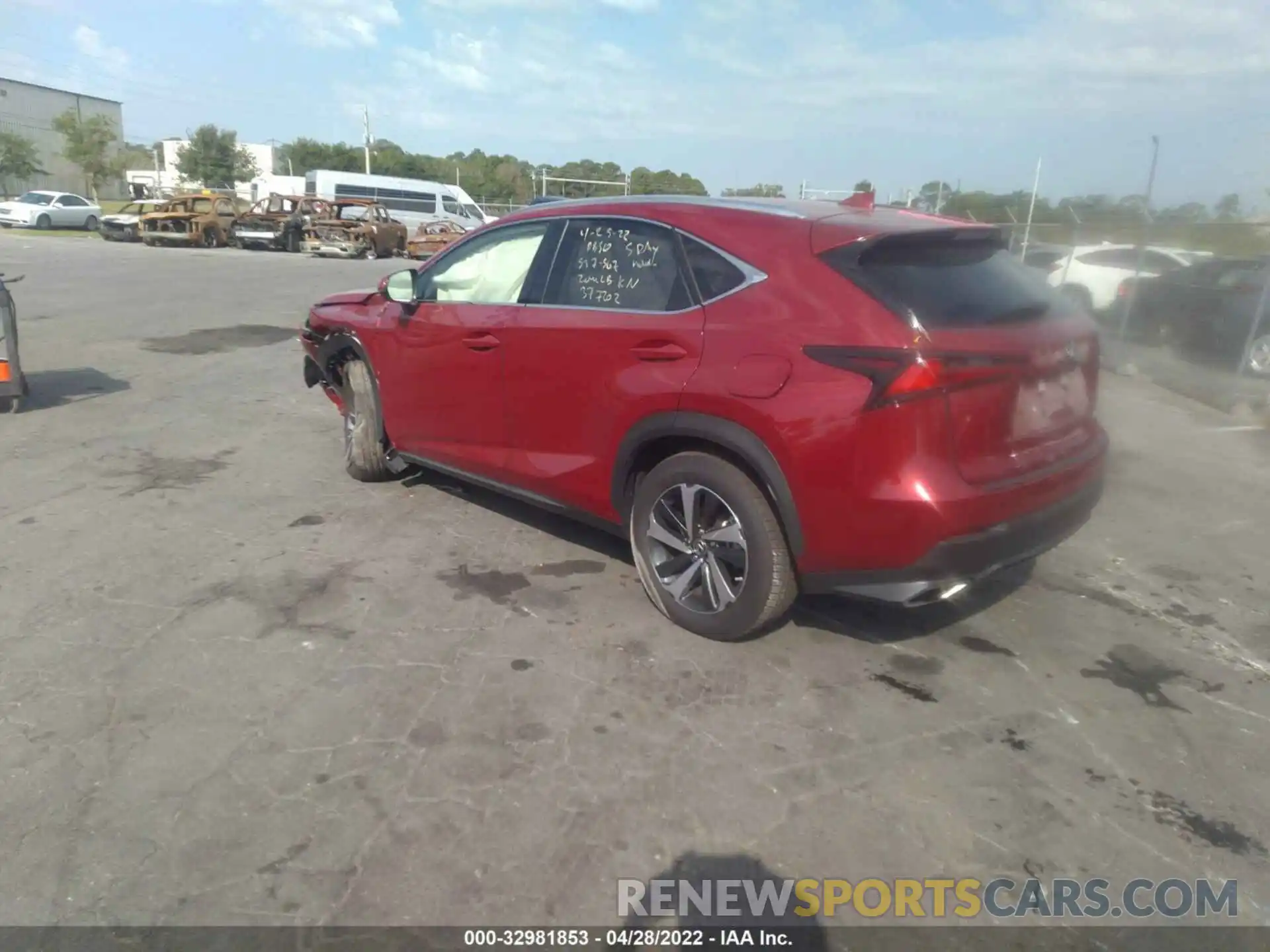 3 Фотография поврежденного автомобиля JTJGARBZ3M5030739 LEXUS NX 2021