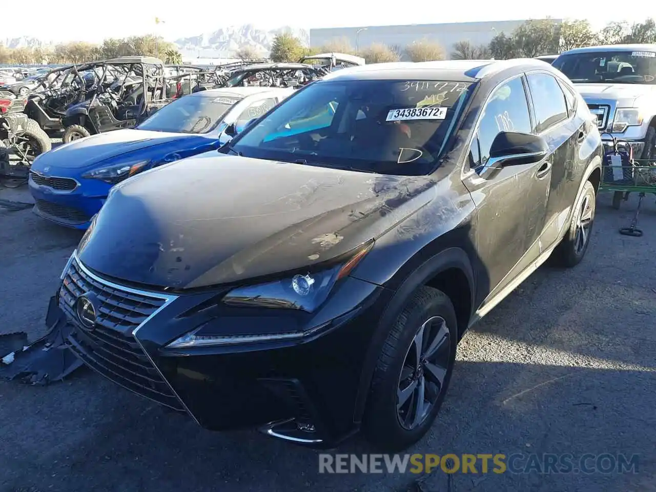 2 Фотография поврежденного автомобиля JTJGARBZ3M5033351 LEXUS NX 2021