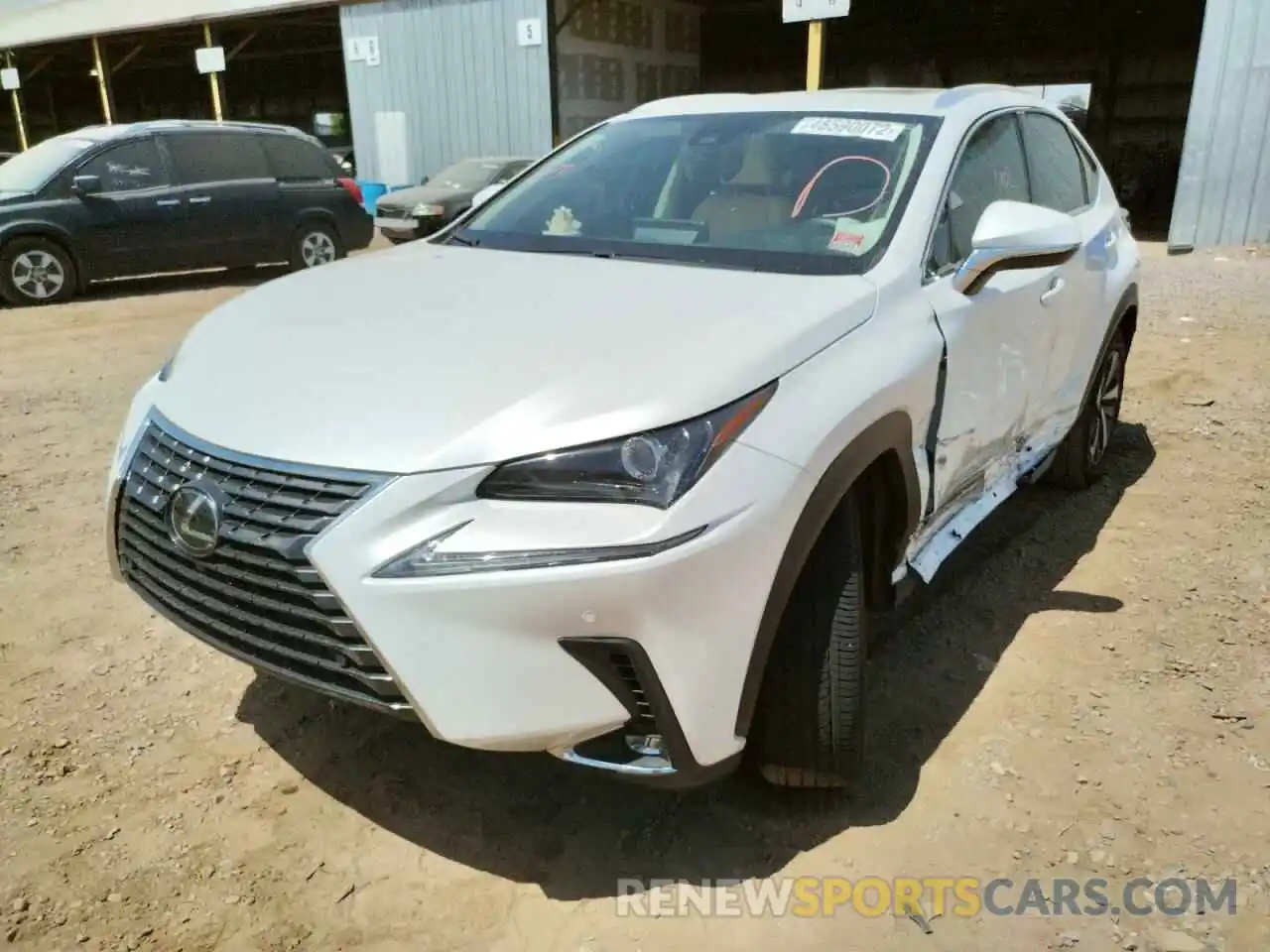 2 Фотография поврежденного автомобиля JTJGARBZ4M5030698 LEXUS NX 2021