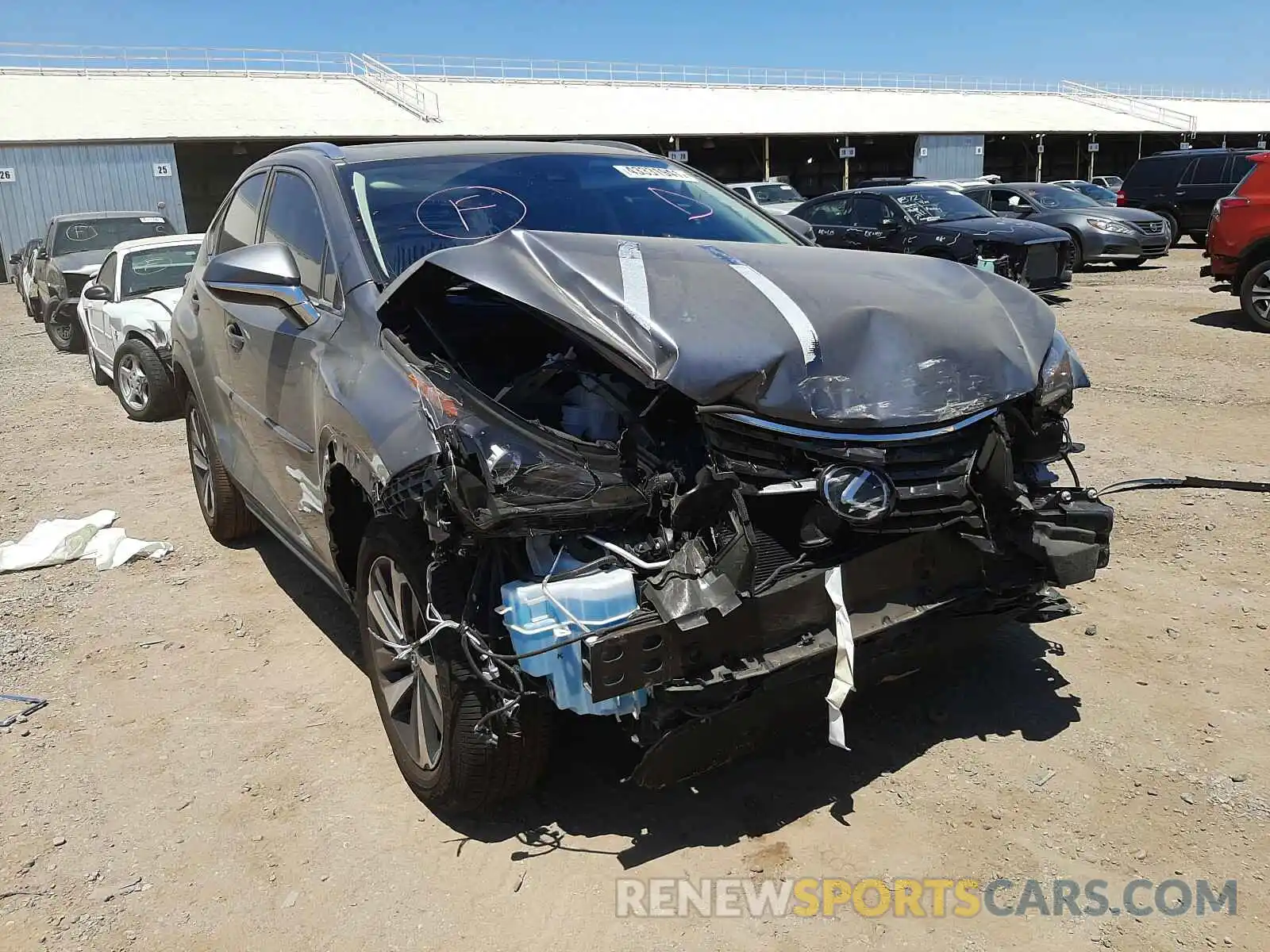 1 Photograph of a damaged car JTJGARBZ5M2183897 LEXUS NX 2021