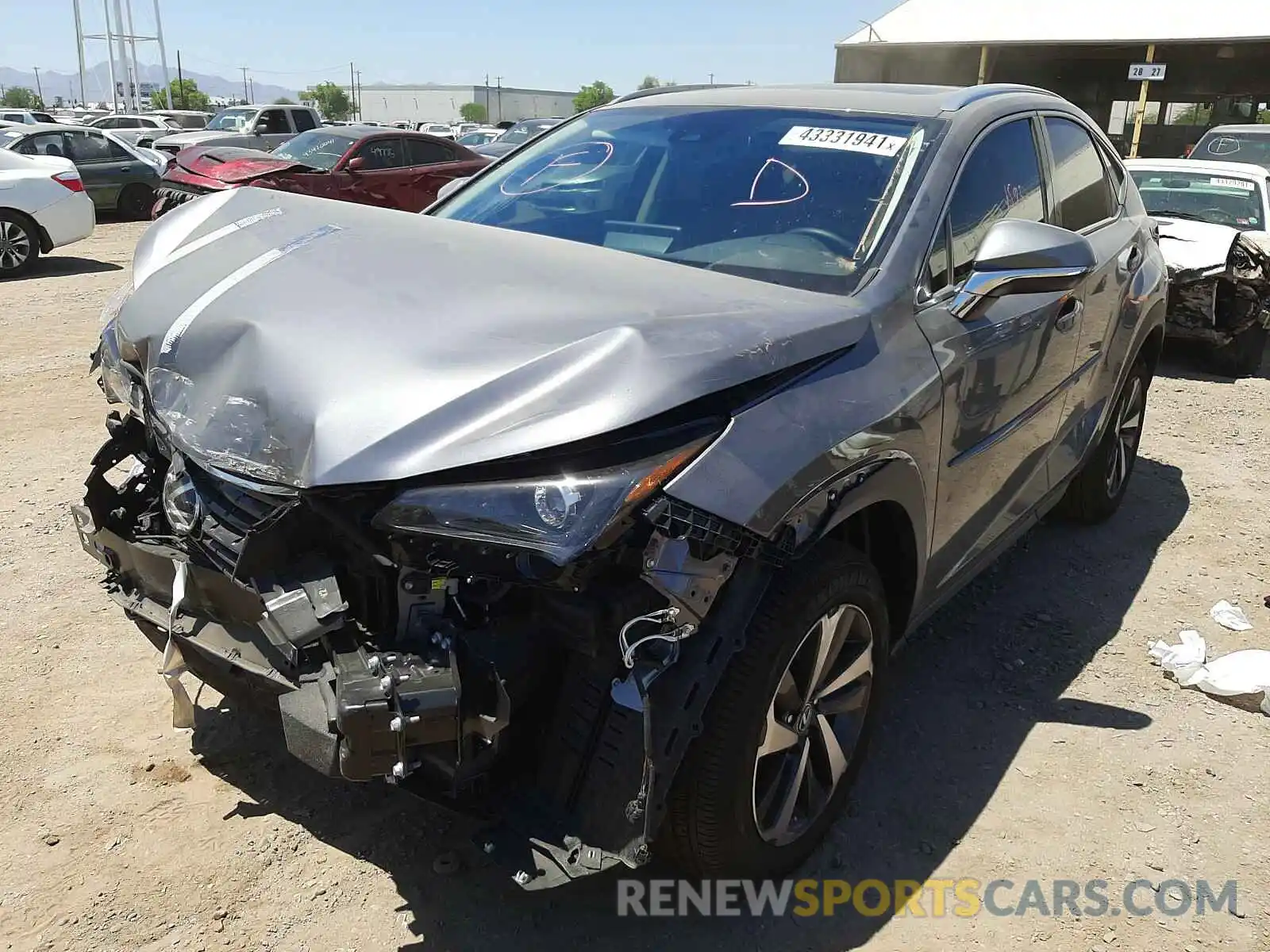 2 Photograph of a damaged car JTJGARBZ5M2183897 LEXUS NX 2021