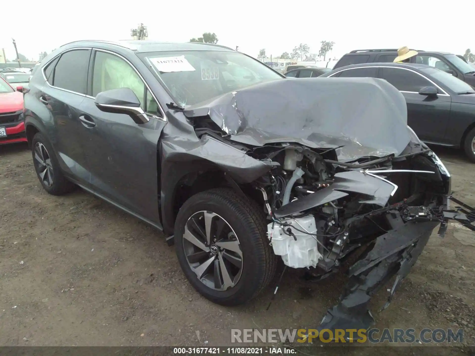 1 Photograph of a damaged car JTJGARBZ5M5022383 LEXUS NX 2021