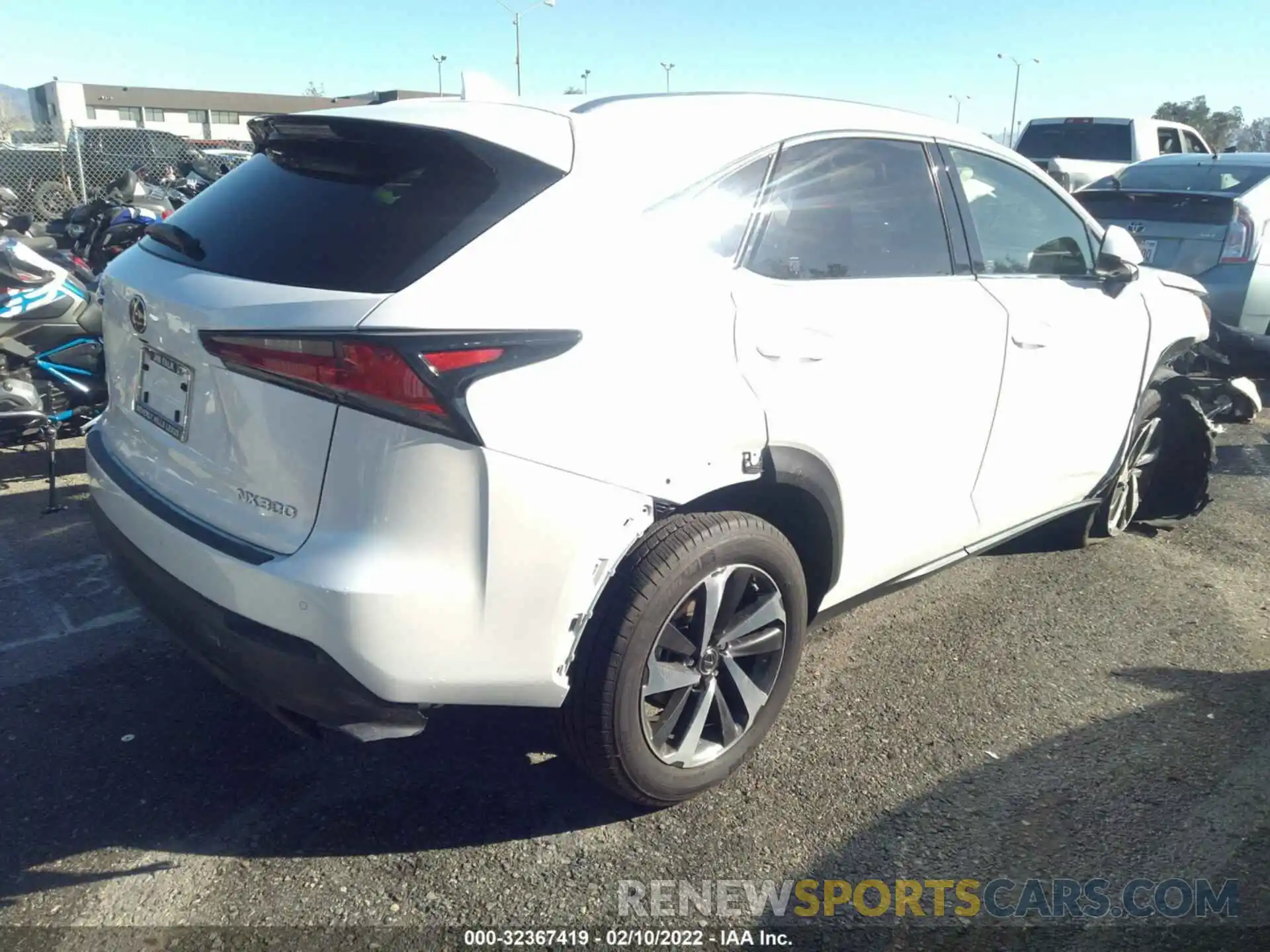 4 Фотография поврежденного автомобиля JTJGARBZ5M5024392 LEXUS NX 2021