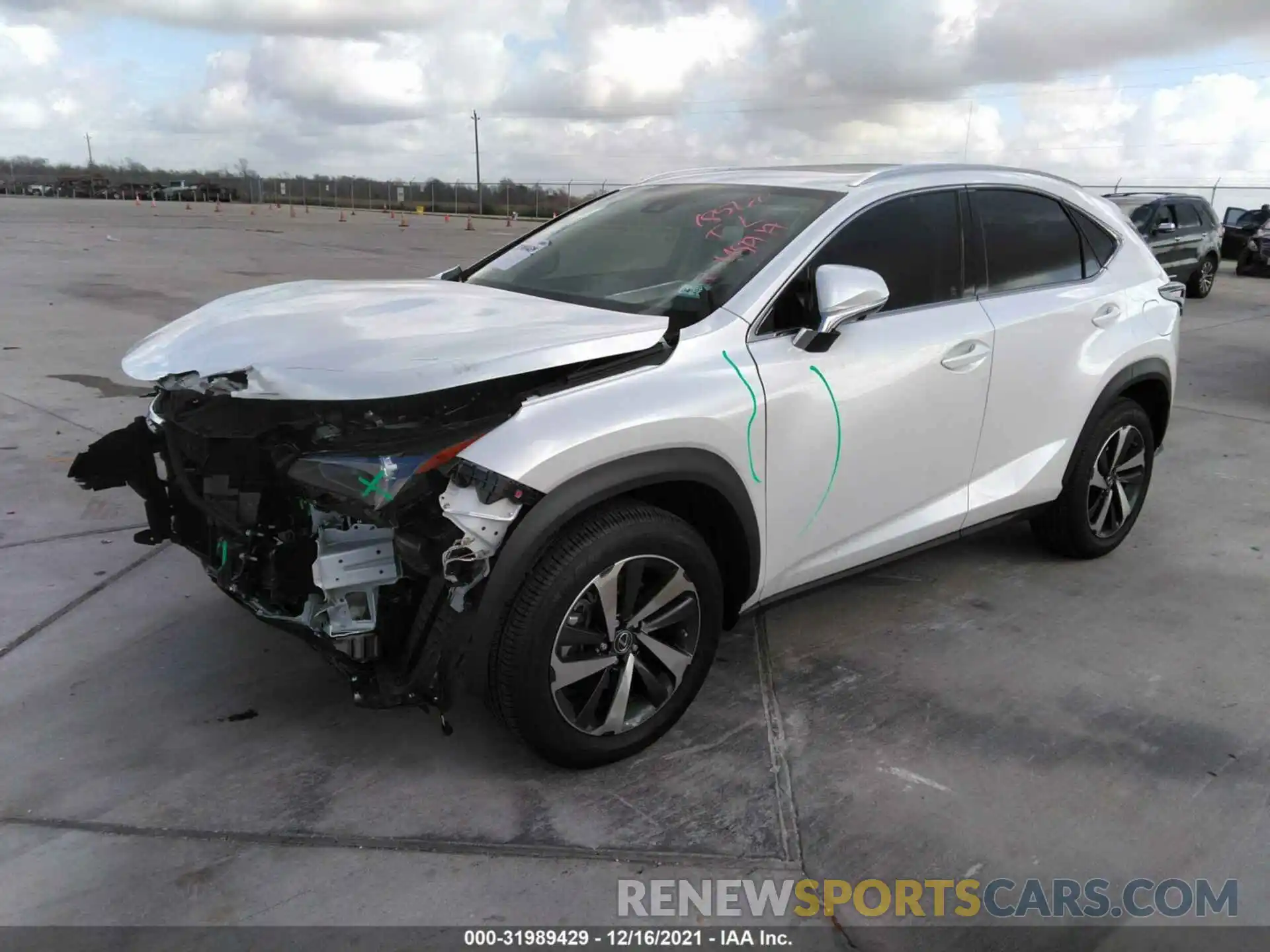 2 Фотография поврежденного автомобиля JTJGARBZ5M5029155 LEXUS NX 2021