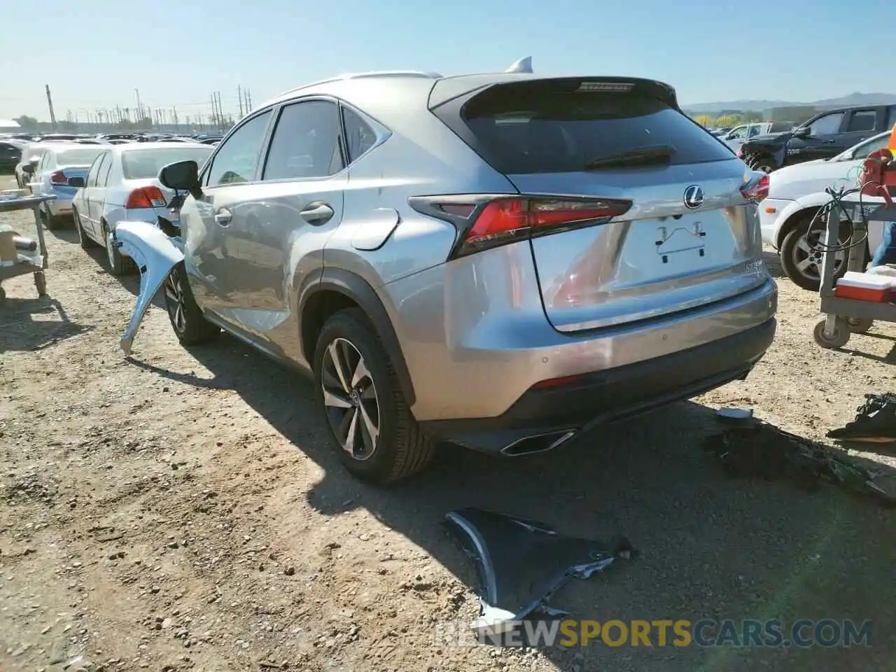 3 Photograph of a damaged car JTJGARBZ6M2184704 LEXUS NX 2021