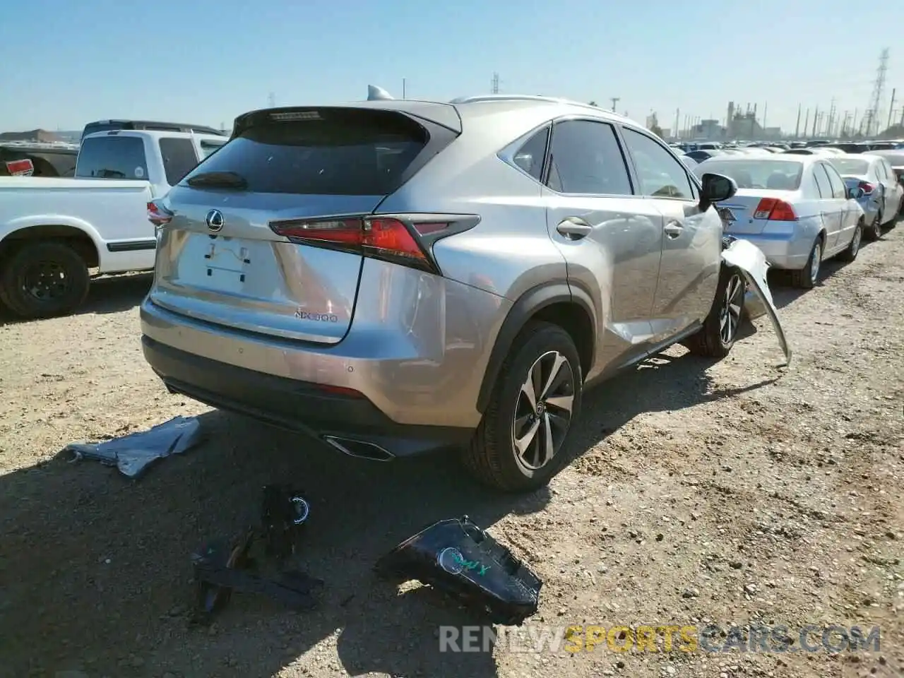 4 Фотография поврежденного автомобиля JTJGARBZ6M2184704 LEXUS NX 2021