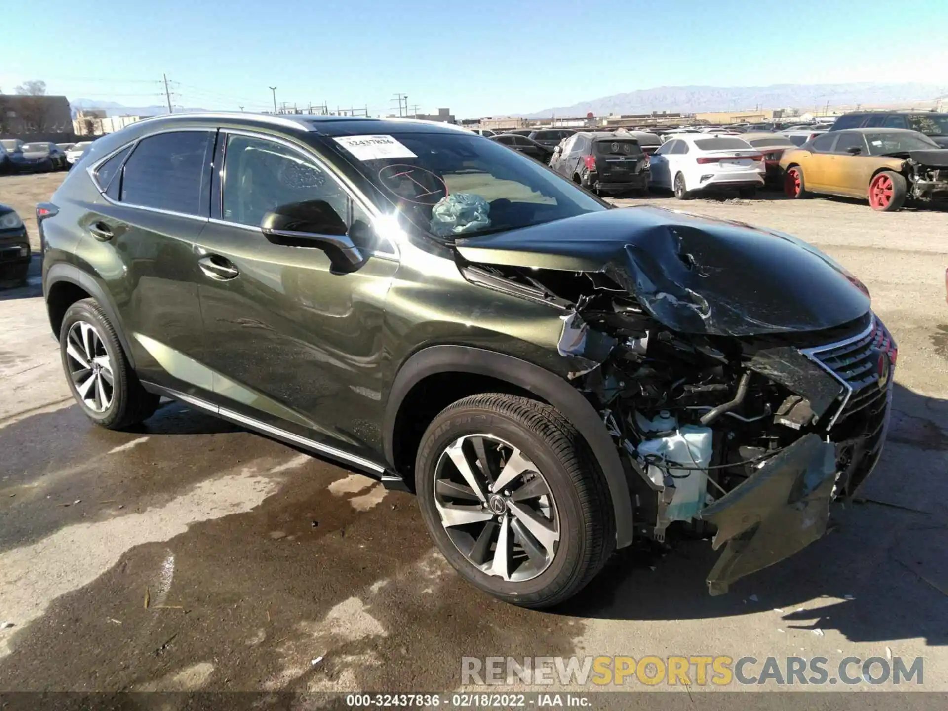 1 Фотография поврежденного автомобиля JTJGARBZ7M2184663 LEXUS NX 2021