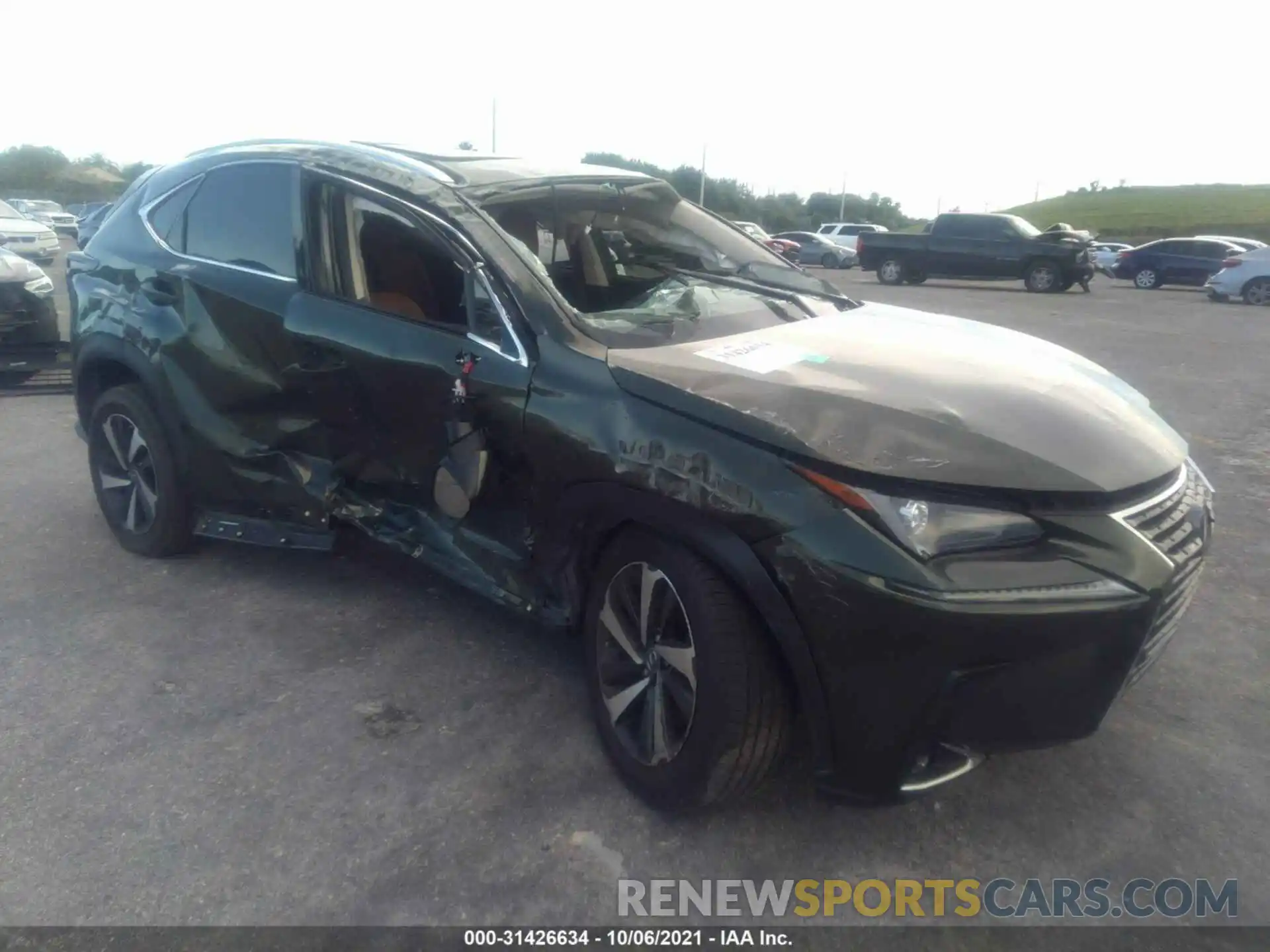 1 Photograph of a damaged car JTJGARBZ7M2187157 LEXUS NX 2021