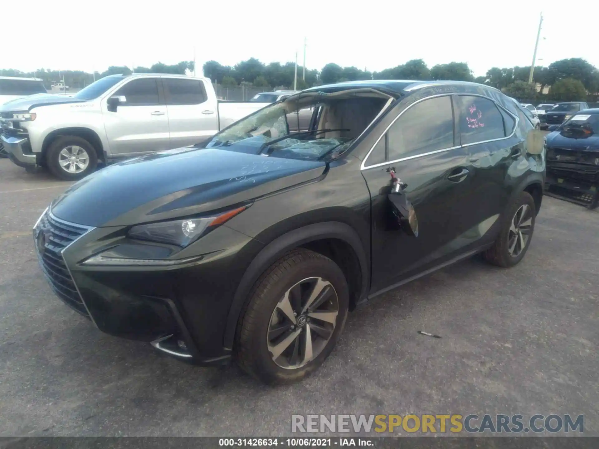 2 Фотография поврежденного автомобиля JTJGARBZ7M2187157 LEXUS NX 2021