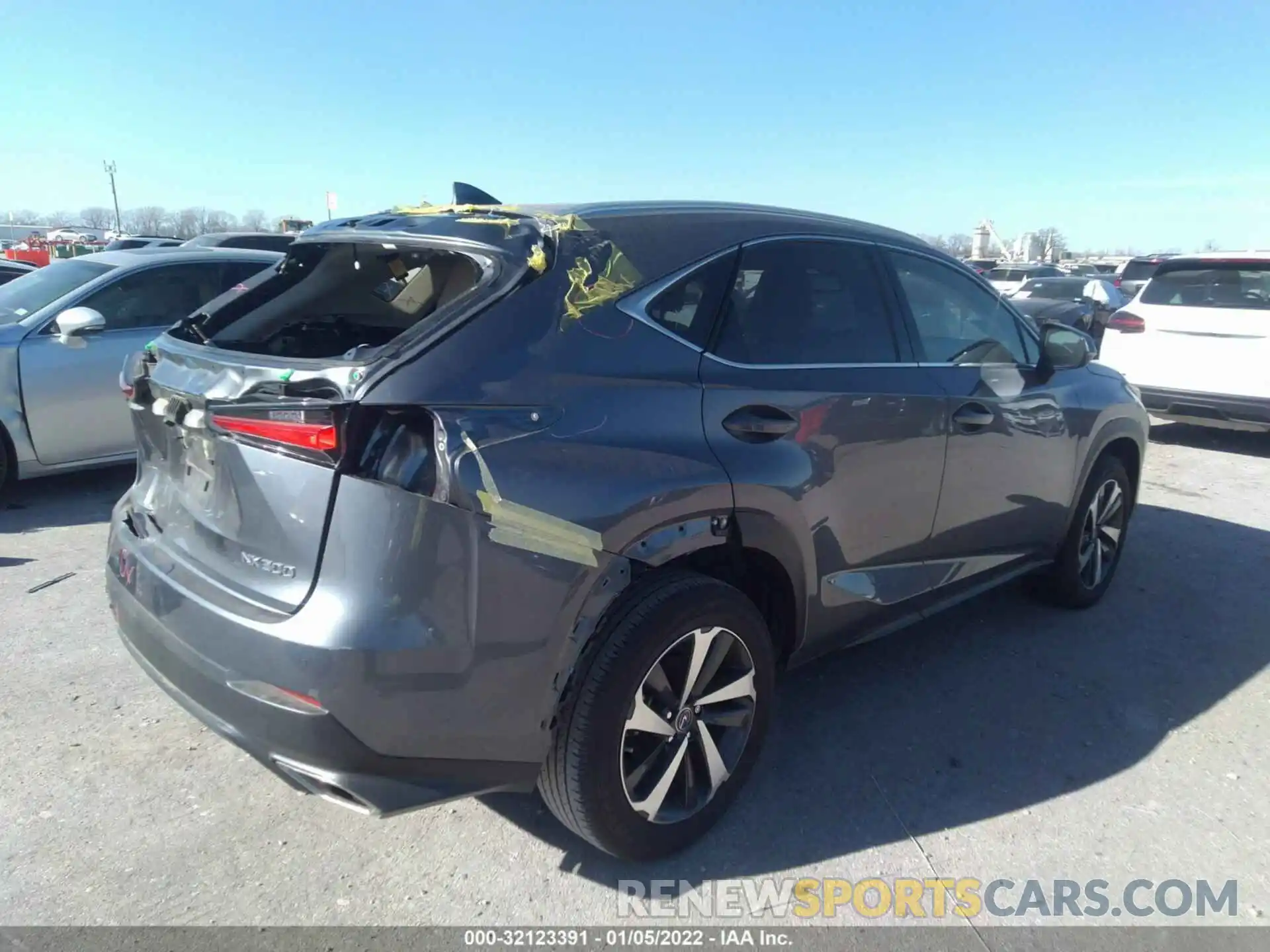 4 Фотография поврежденного автомобиля JTJGARBZ9M2183384 LEXUS NX 2021