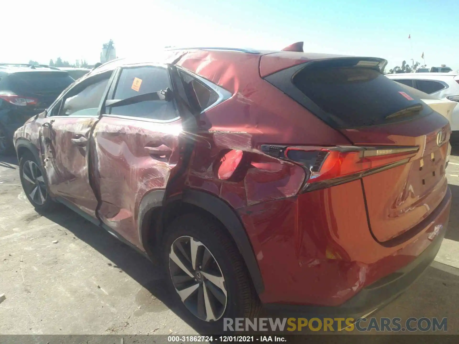 3 Photograph of a damaged car JTJGARBZXM5022136 LEXUS NX 2021