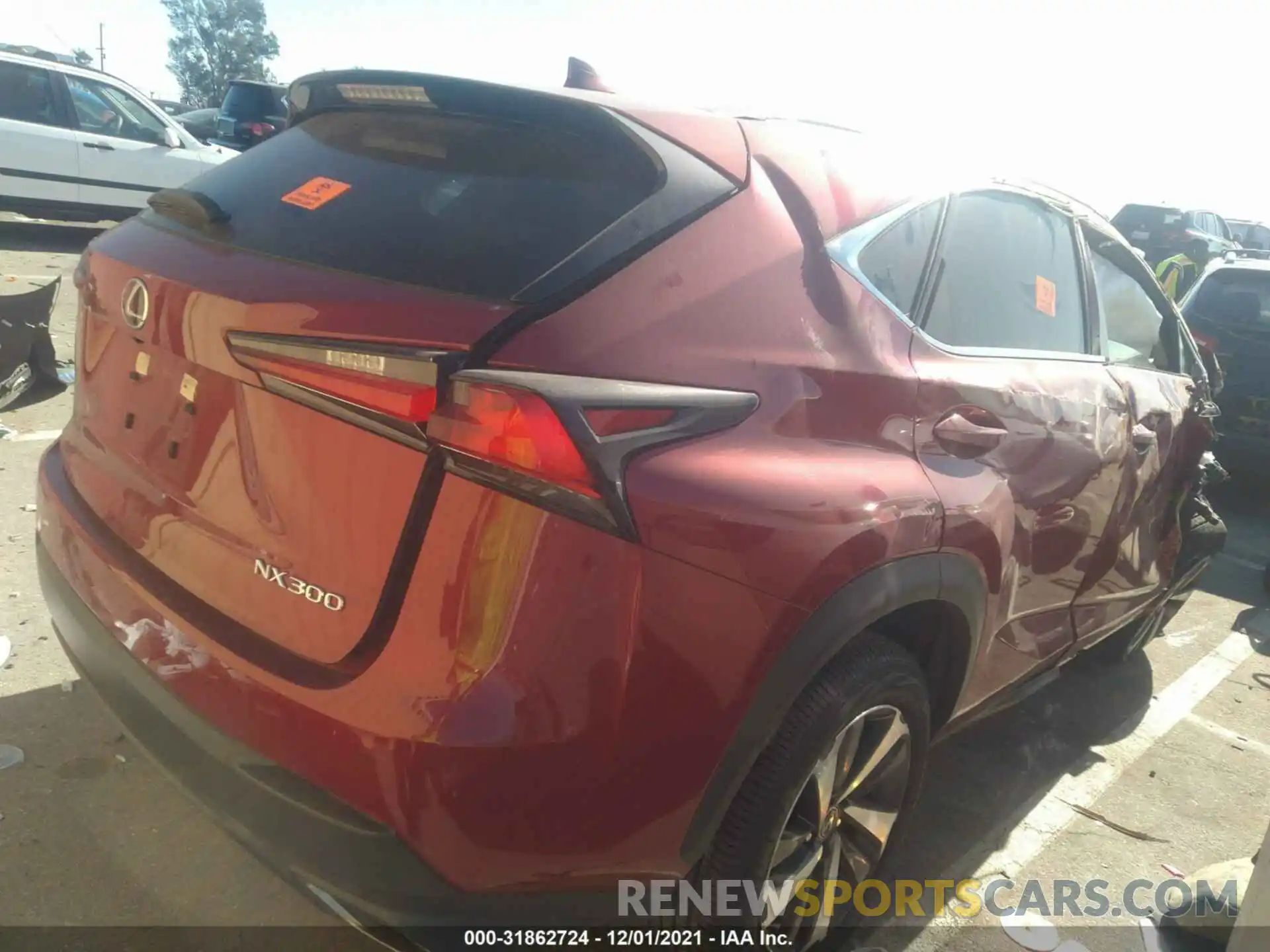 4 Photograph of a damaged car JTJGARBZXM5022136 LEXUS NX 2021