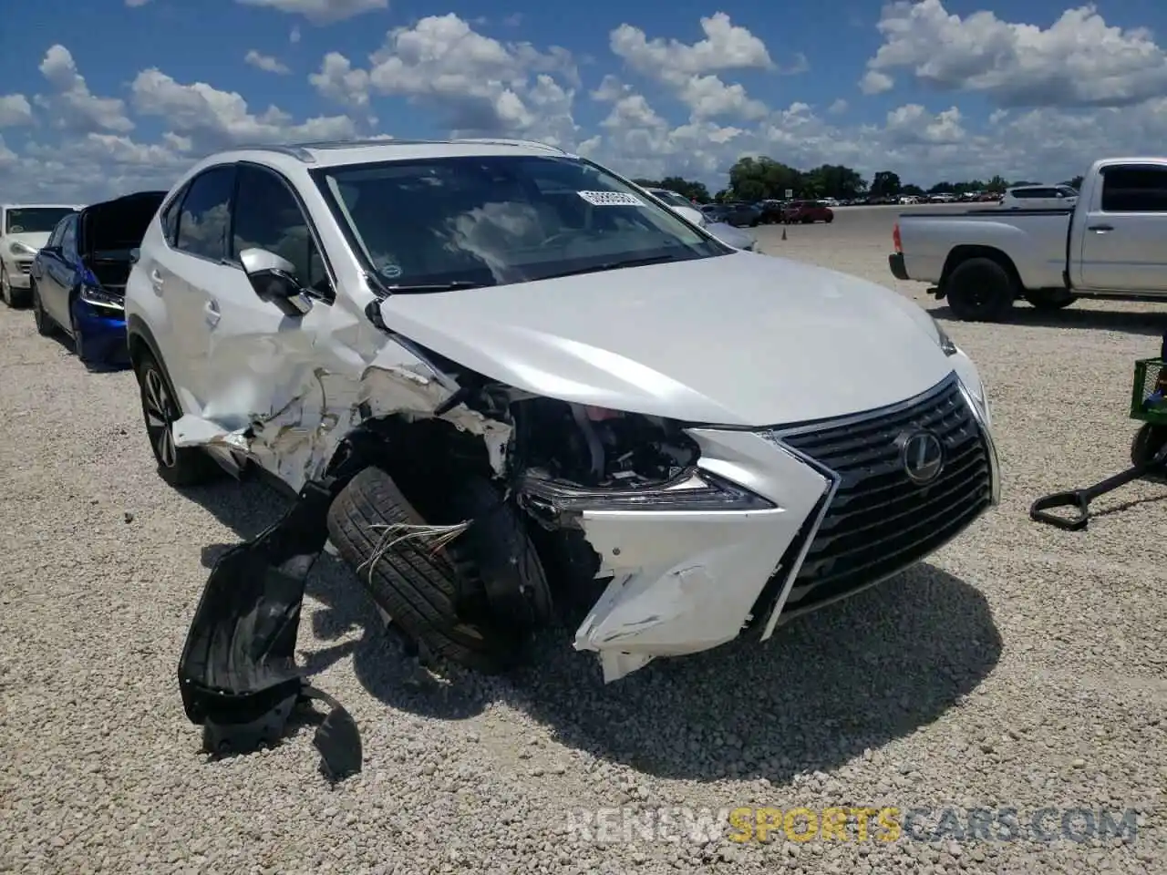 1 Photograph of a damaged car JTJGARBZXM5025151 LEXUS NX 2021