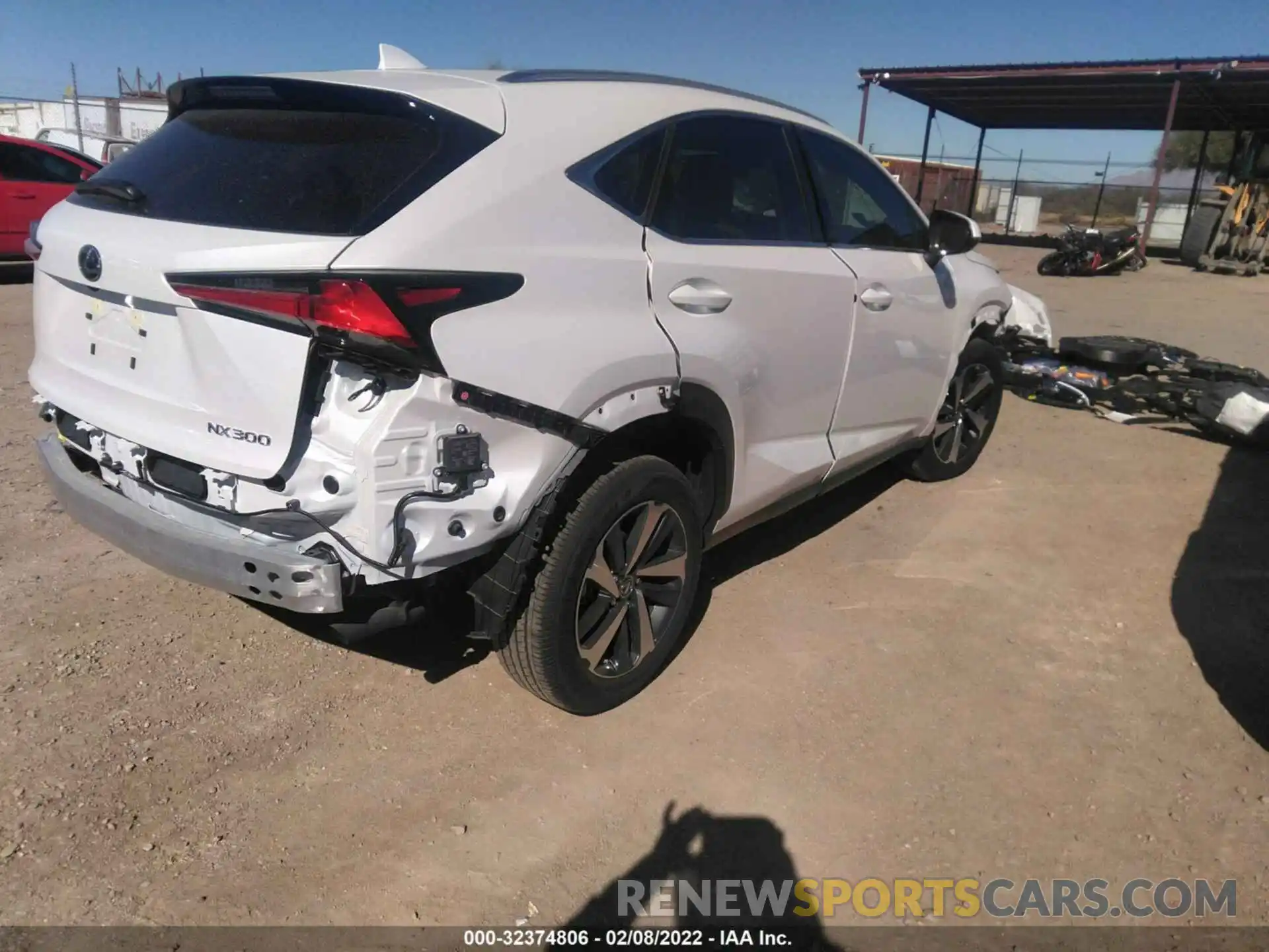 4 Фотография поврежденного автомобиля JTJGARBZXM5033086 LEXUS NX 2021