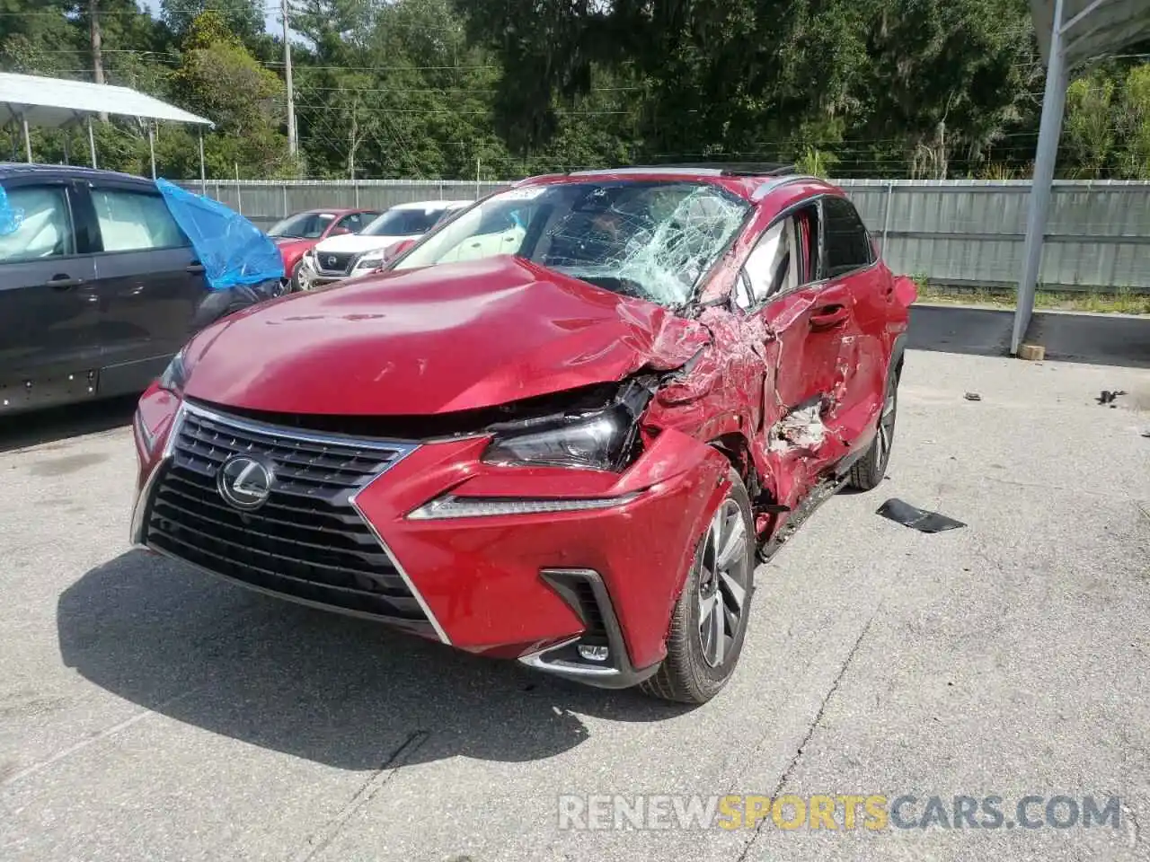 2 Photograph of a damaged car JTJGARBZXM5034142 LEXUS NX 2021