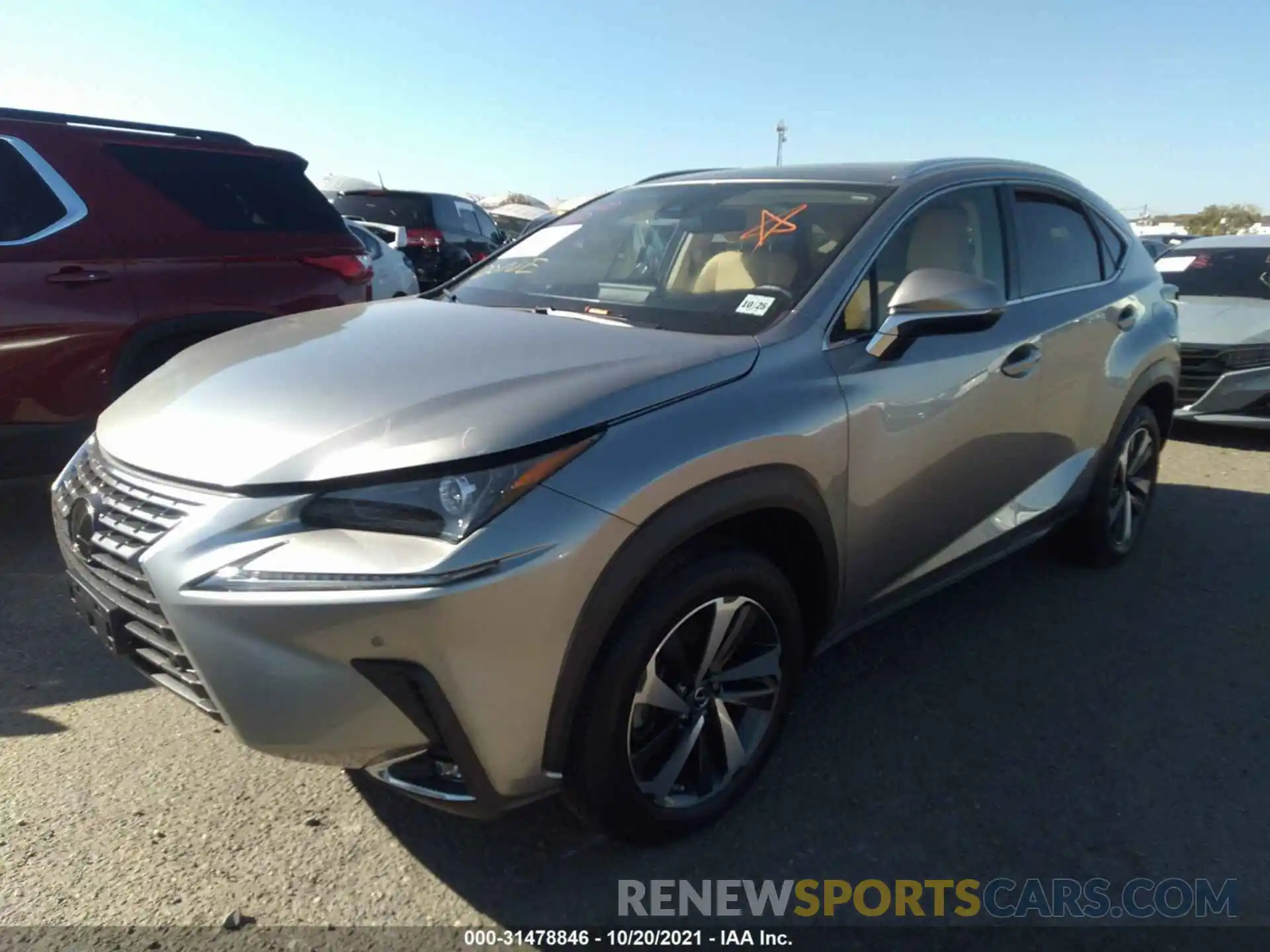 2 Фотография поврежденного автомобиля JTJGARDZ0M2239273 LEXUS NX 2021