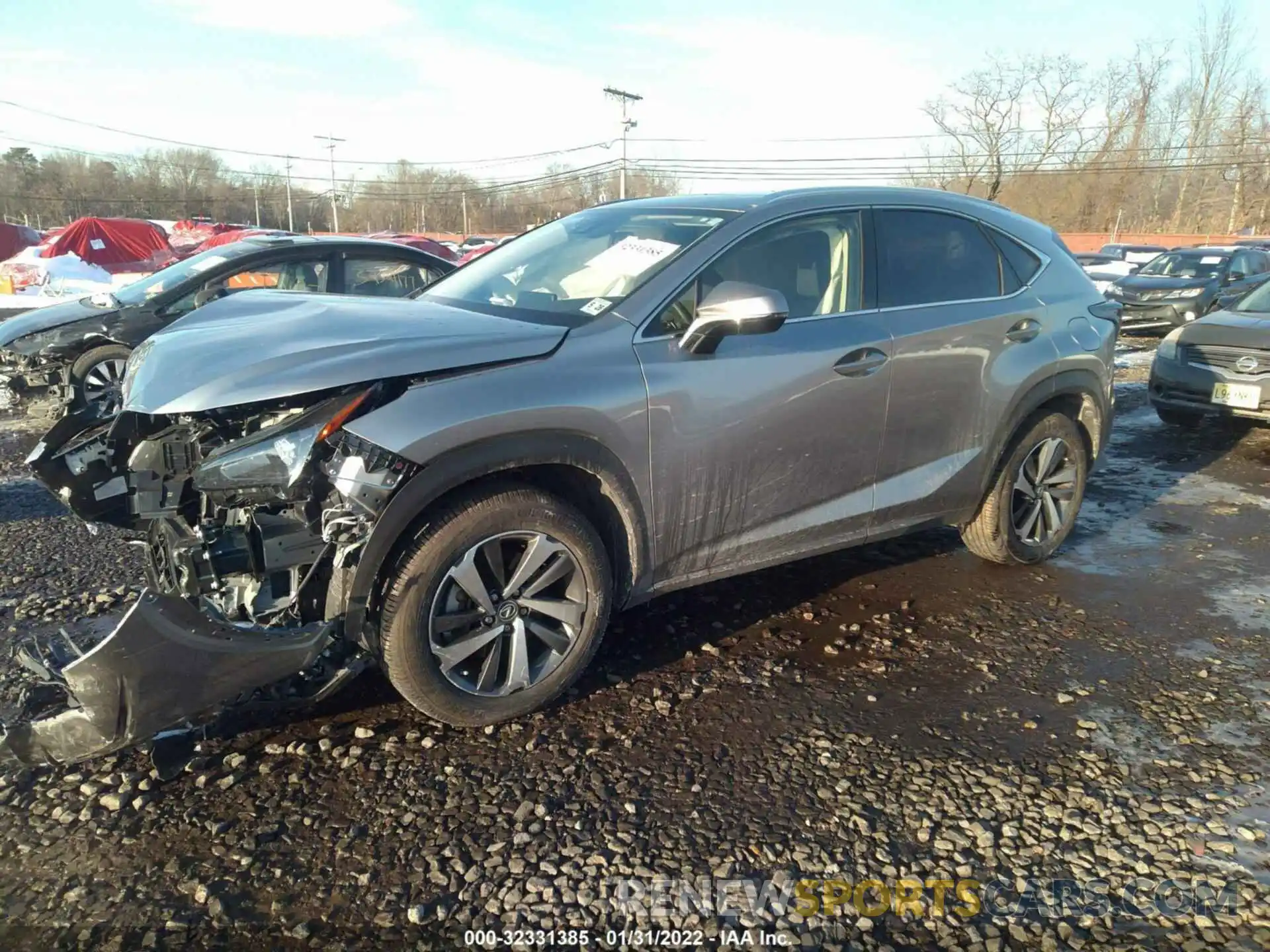 2 Фотография поврежденного автомобиля JTJGARDZ1M2250962 LEXUS NX 2021