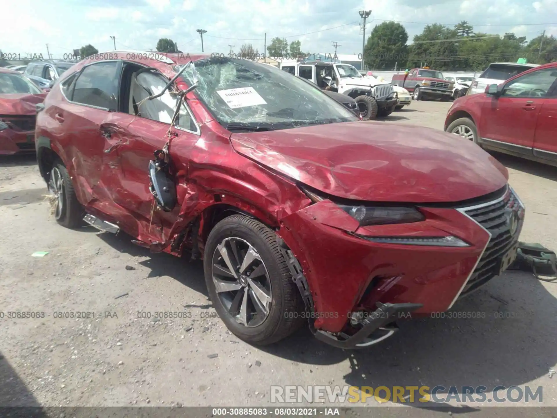 1 Photograph of a damaged car JTJGARDZ1M5025083 LEXUS NX 2021