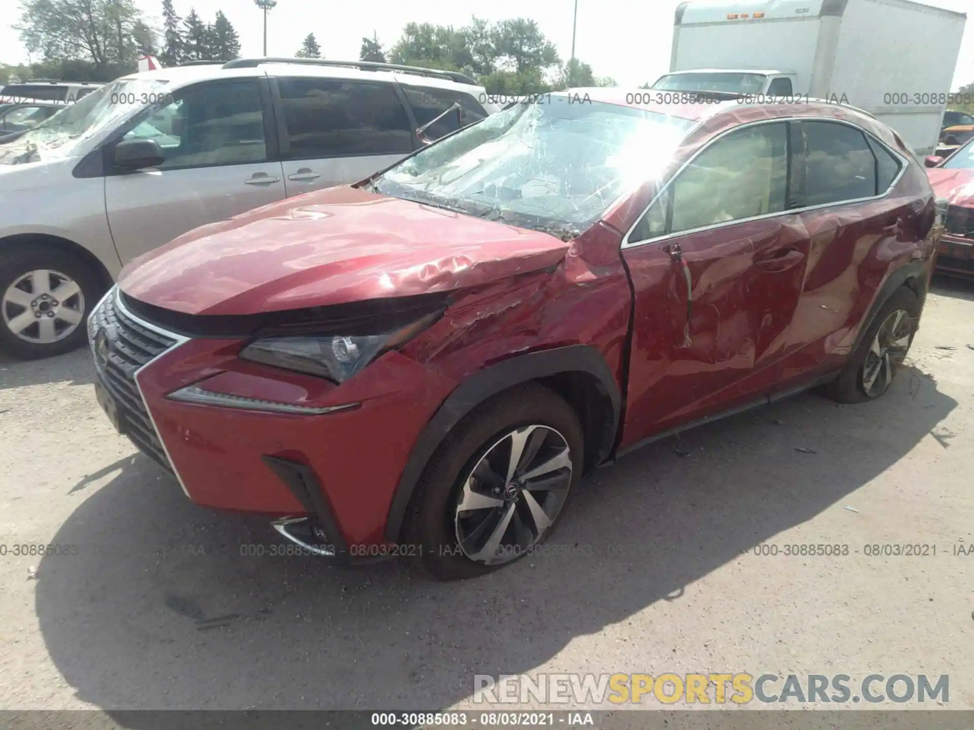 2 Photograph of a damaged car JTJGARDZ1M5025083 LEXUS NX 2021